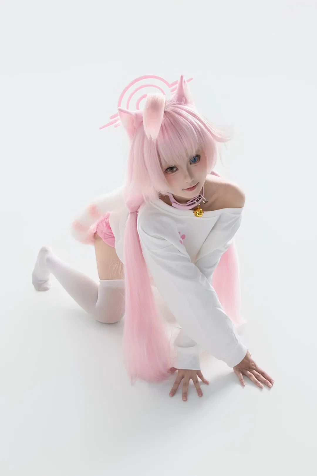 【小鸟游星野cos】蔚蓝档案的粉色猫猫日常 - 第 3 张