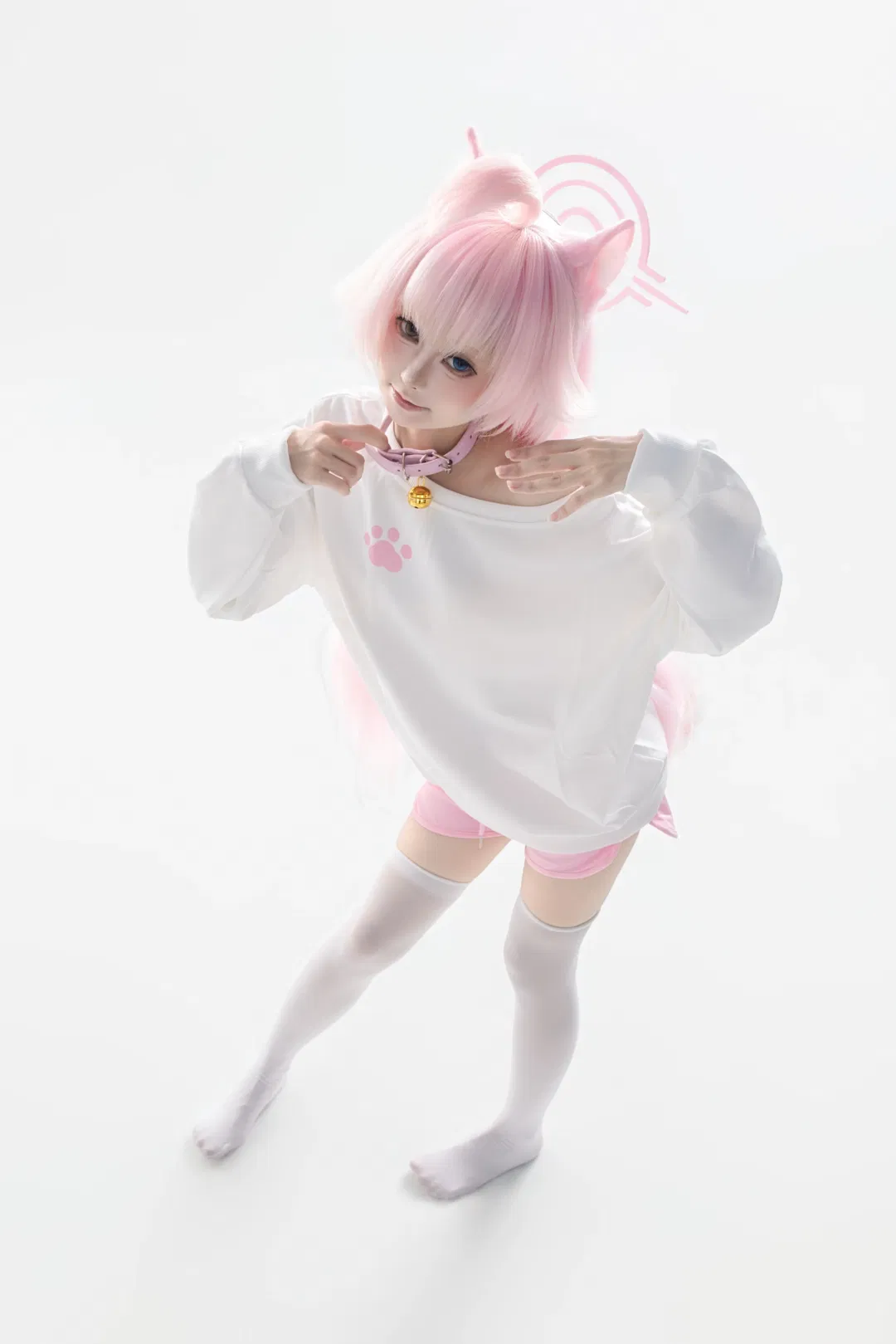 【小鸟游星野cos】蔚蓝档案的粉色猫猫日常 - 第 4 张