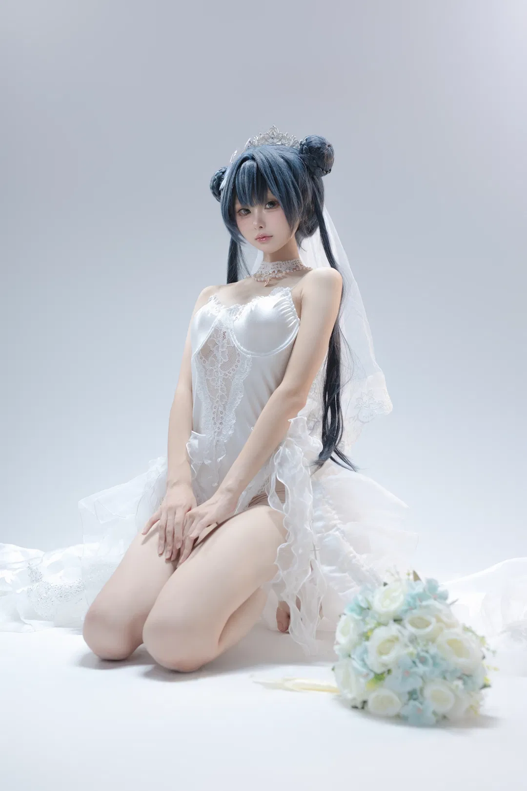 【妃咲cos】蔚蓝档案的花嫁之约 - 第 4 张