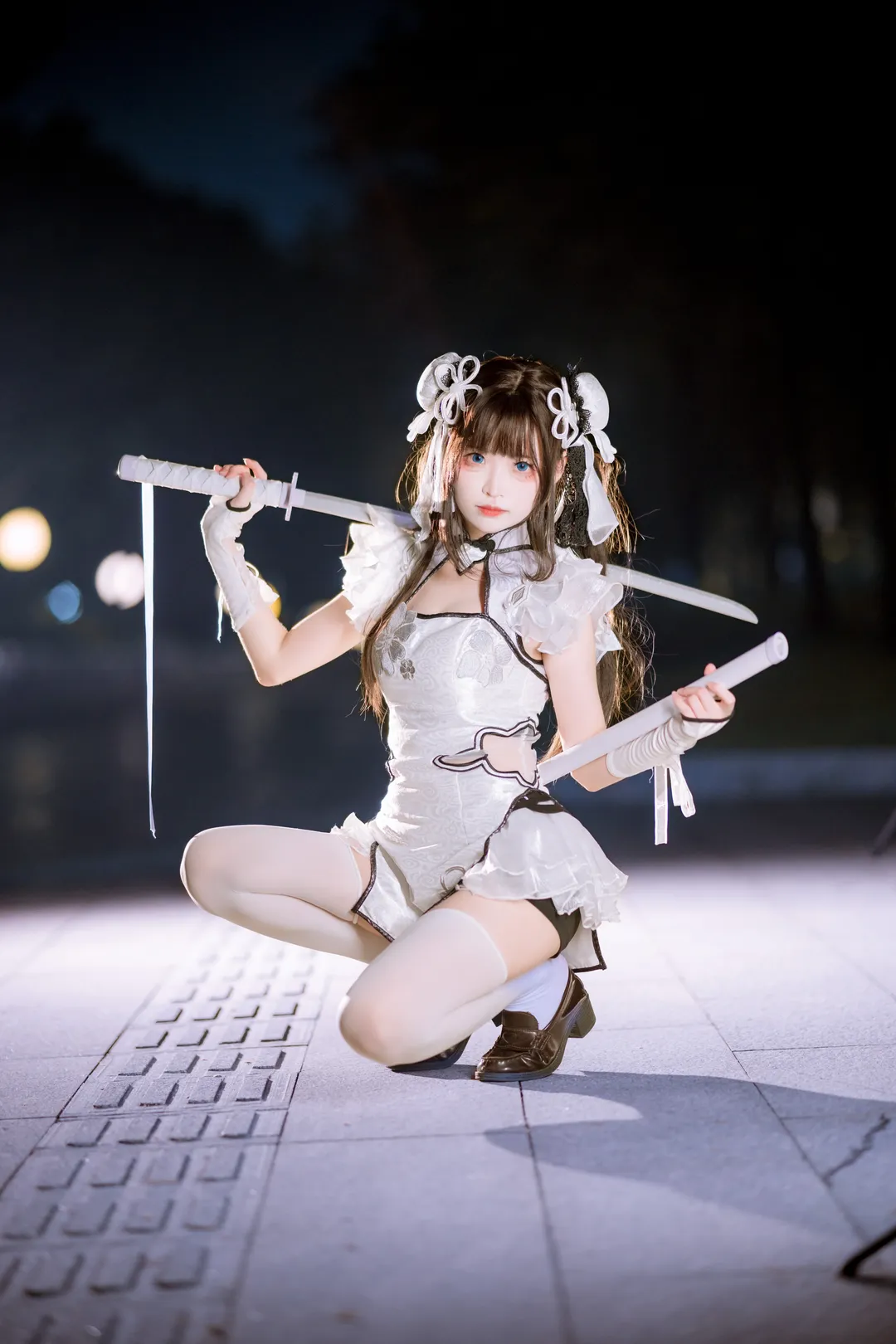 【殷紫萍cos】永劫无间玉髓冰心，萤火虫漫展夜拍返图 - 第 3 张