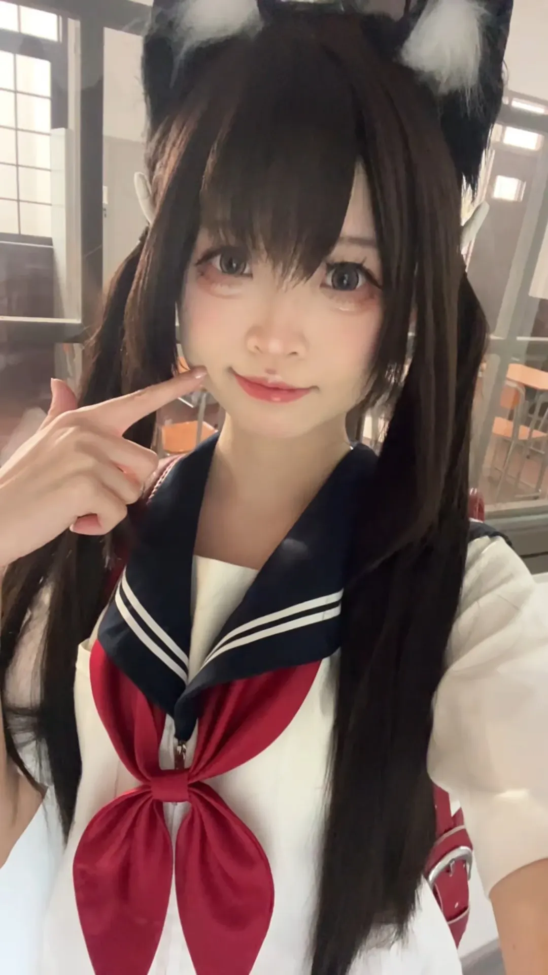 双马尾JK猫娘 日系水手服造型记录 - 第 2 张