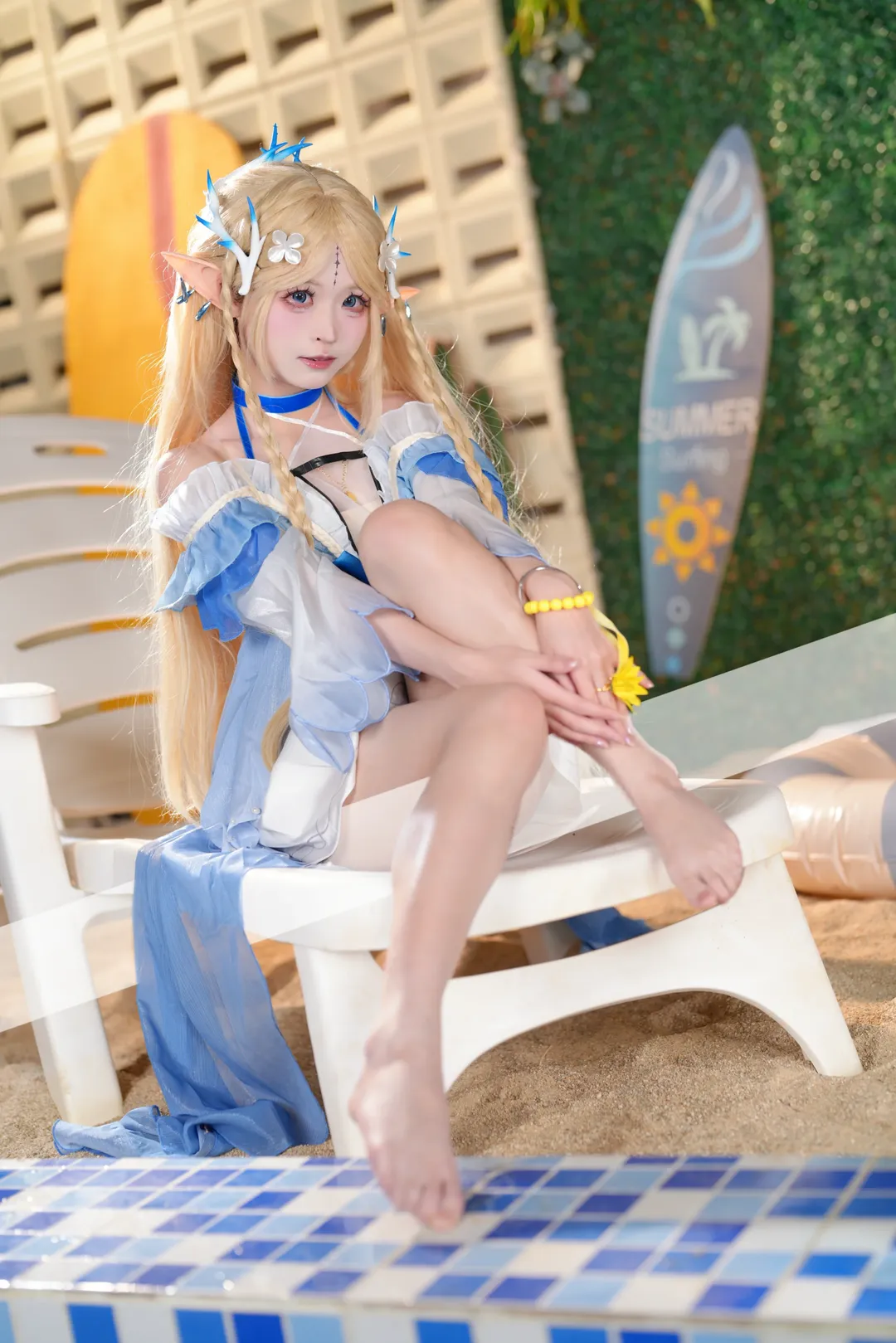 【カルテジア コスプレ】鳴潮の夏休みビーチフォト撮影の記録