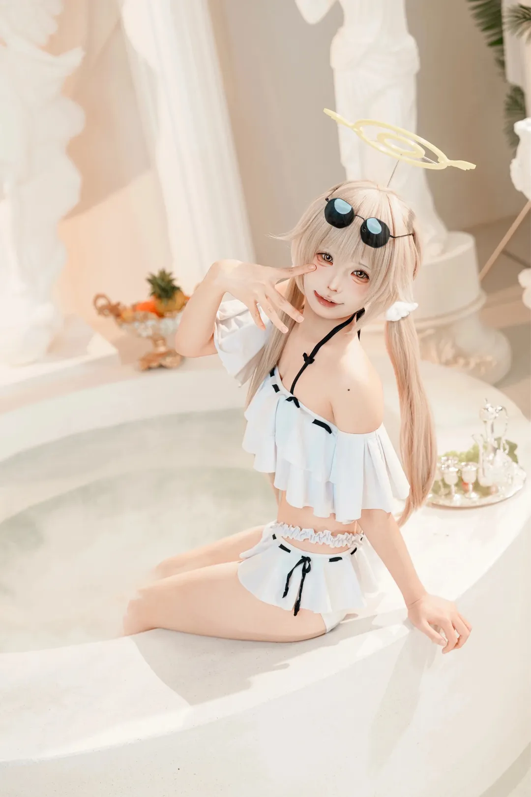 【日富美cos】蔚蓝档案的夏日清爽泳装正片 - 第 1 张