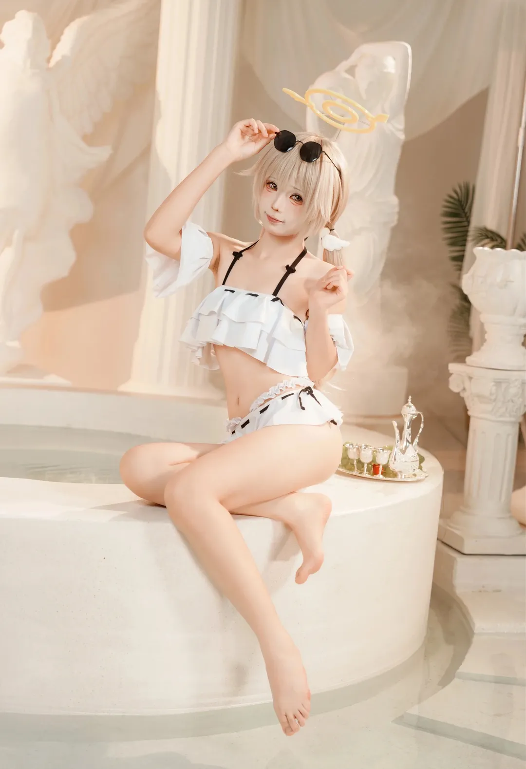 【日富美cos】蔚蓝档案的夏日清爽泳装正片 - 第 3 张