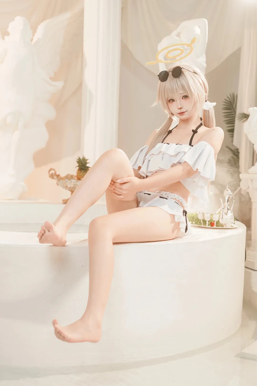 【日富美cos】蔚蓝档案的夏日清爽泳装正片 - 第 4 张