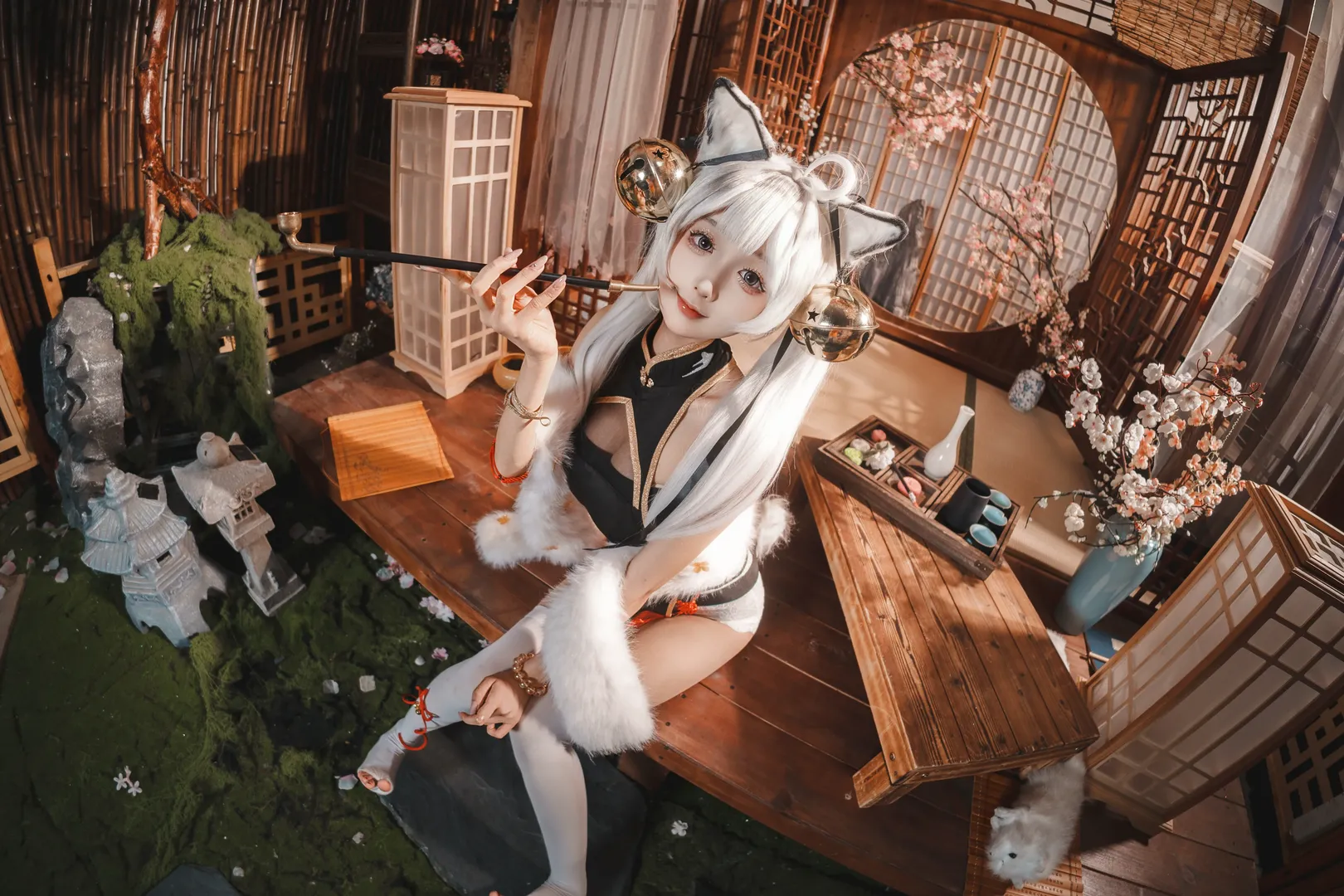 【白虎娘cos】小雨绵绵的鱼眼初体验 - 第 3 张