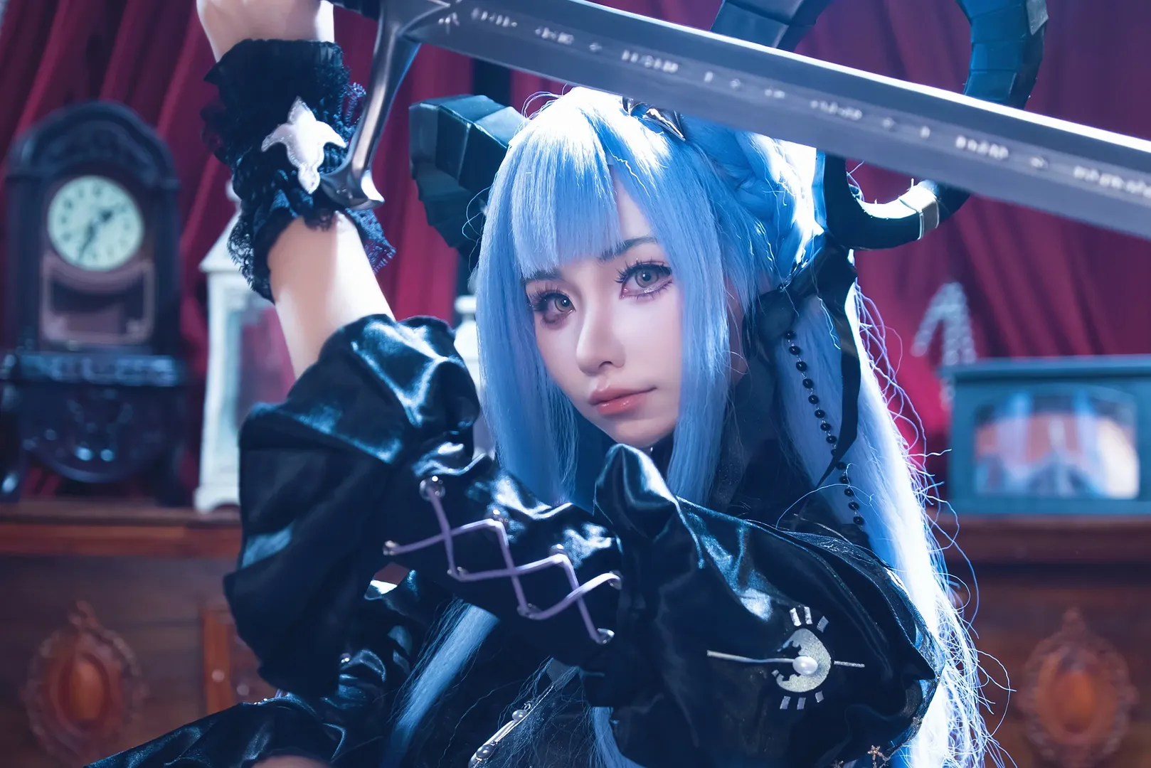 【丰川祥子cos】明日方舟mujika哥特暗黑风演绎 - 第 3 张