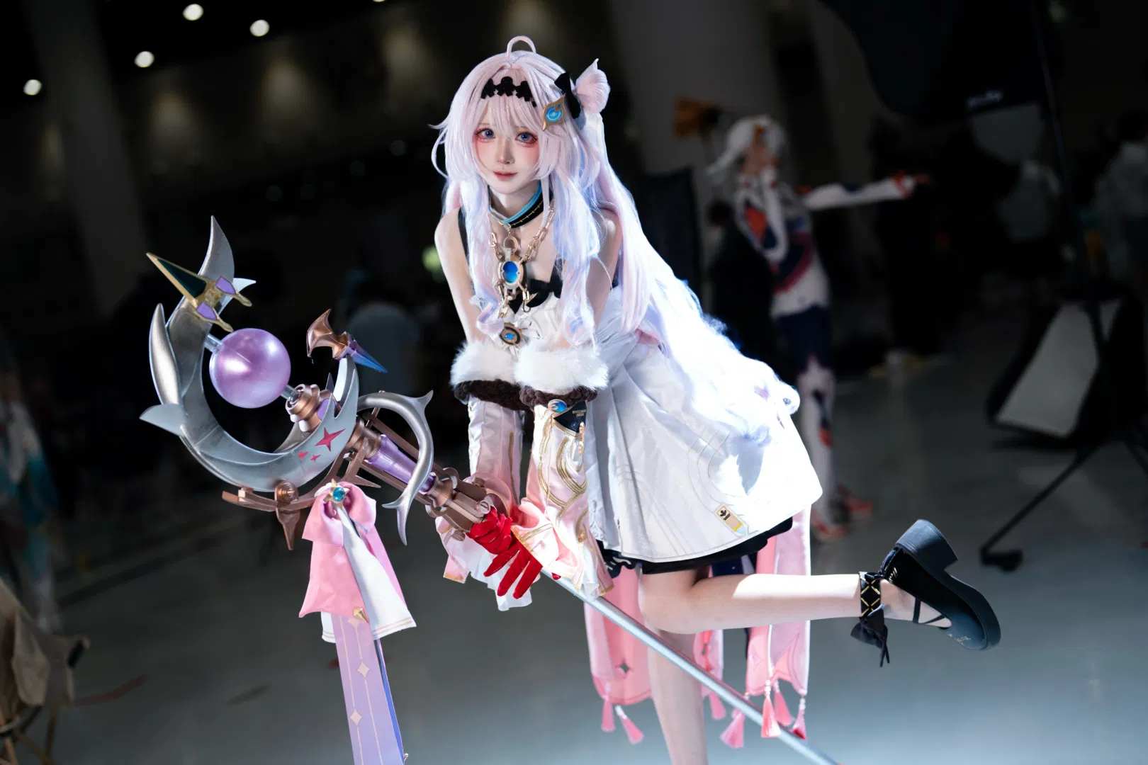 【達尼婭cos】鳴潮達尼婭漫展返圖，白色小裙子太可愛啦 - 第 4 張