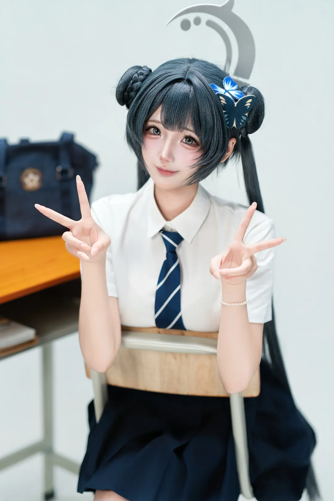 【龍華妃咲cos】蔚藍檔案JK制服造型正片 - 第 2 張