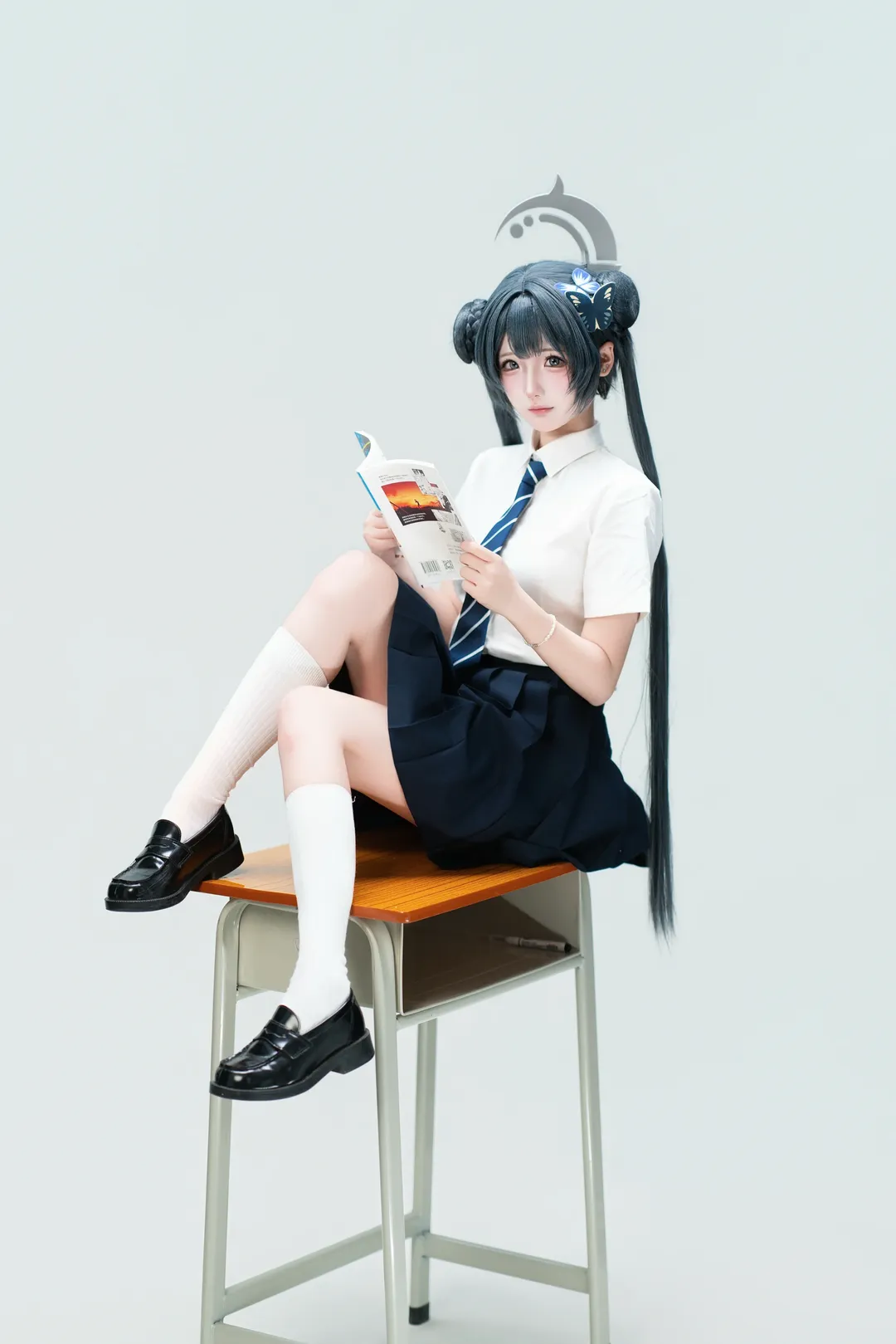 【龍華妃咲cos】蔚藍檔案JK制服造型正片 - 第 3 張