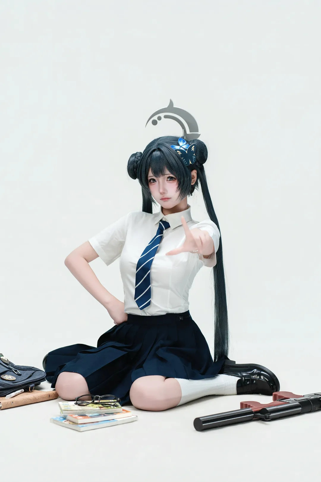 【龍華妃咲cos】蔚藍檔案JK制服造型正片 - 第 4 張