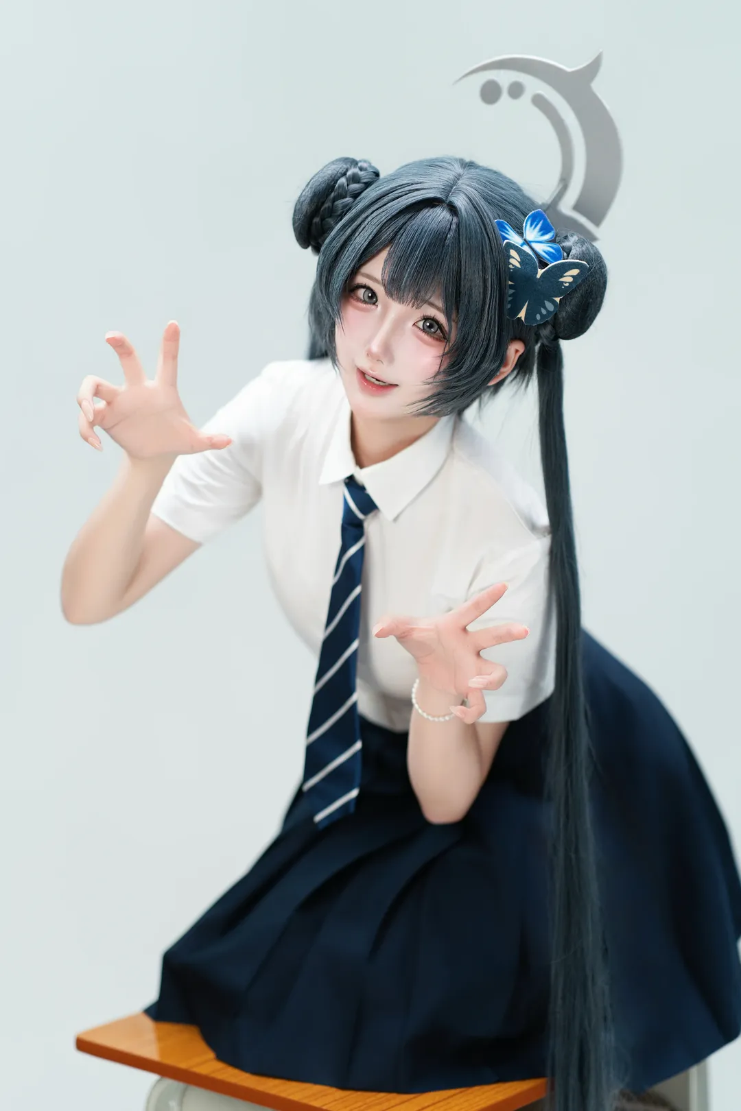 【龍華妃咲cos】蔚藍檔案JK制服造型正片 - 第 6 張