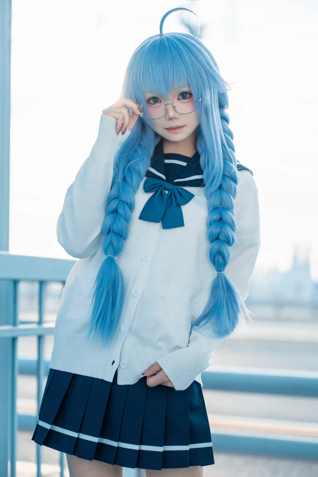 【洛琪希cos】无职转生里的JK制服洛琪希，武汉桥头出片记录 - 第 1 张