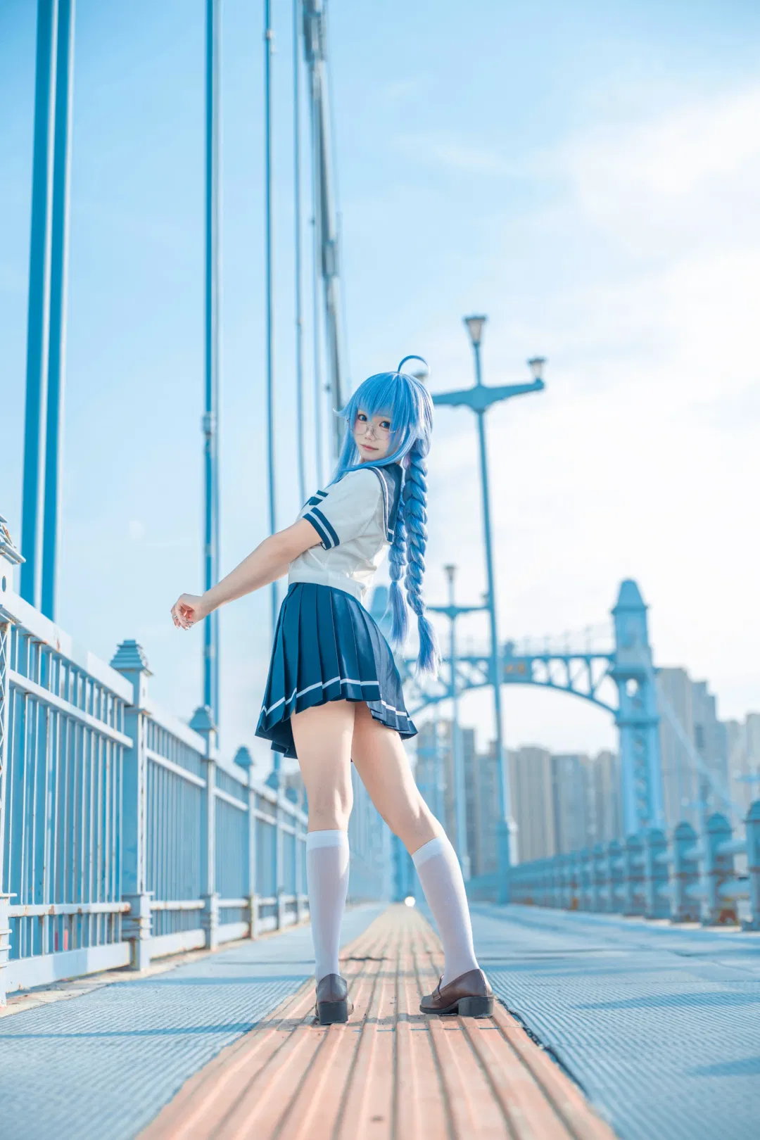 【洛琪希cos】无职转生里的JK制服洛琪希，武汉桥头出片记录 - 第 2 张