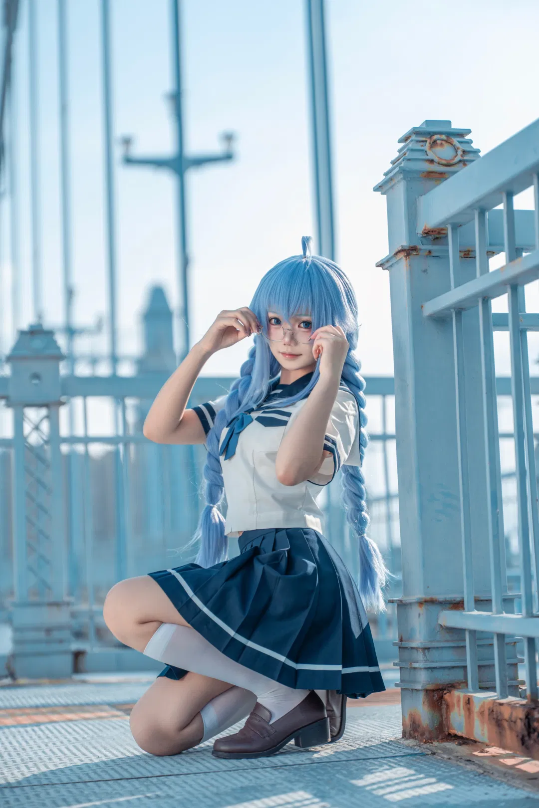 【洛琪希cos】无职转生里的JK制服洛琪希，武汉桥头出片记录 - 第 3 张