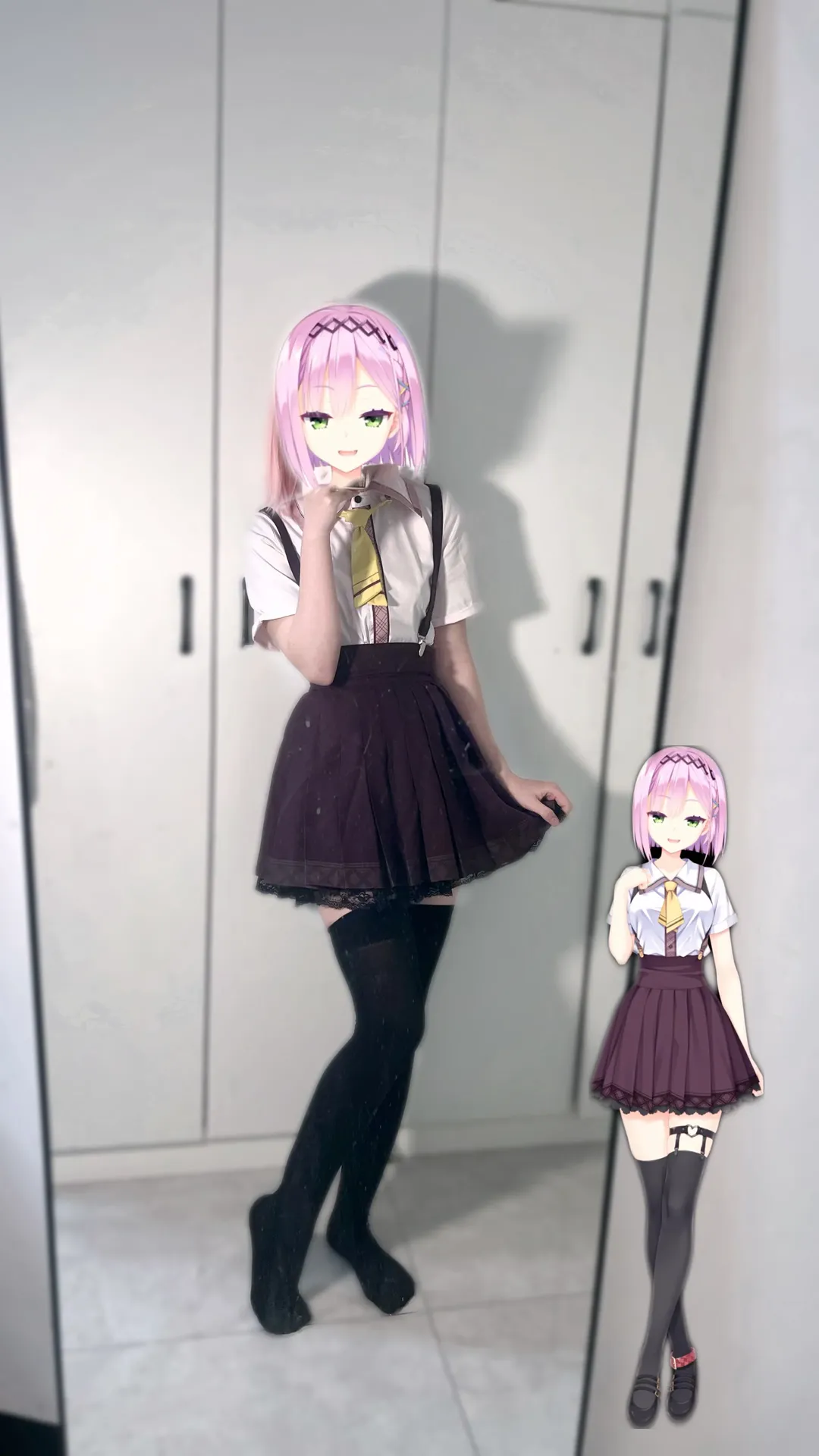 【谷风天音cos】天使纷扰中这位雌小鬼的制服穿搭 - 第 2 张