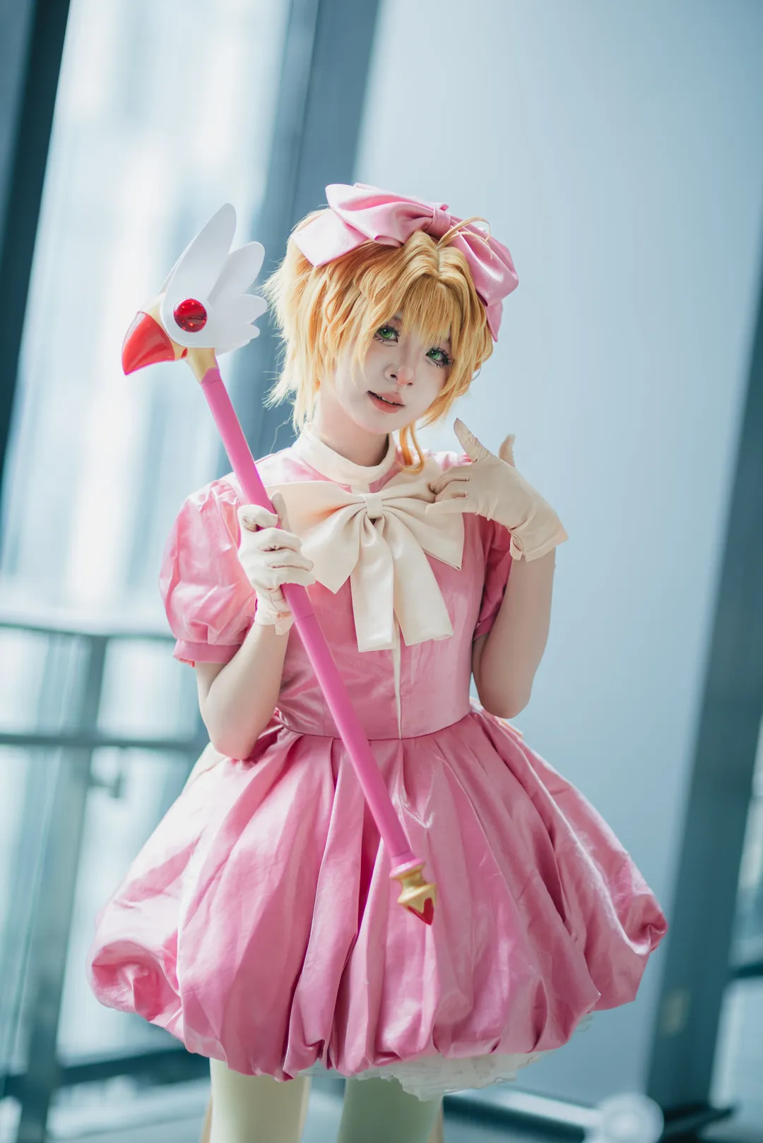 【小樱cos】魔卡少女樱战斗服萤火虫漫展场照 - 第 1 张