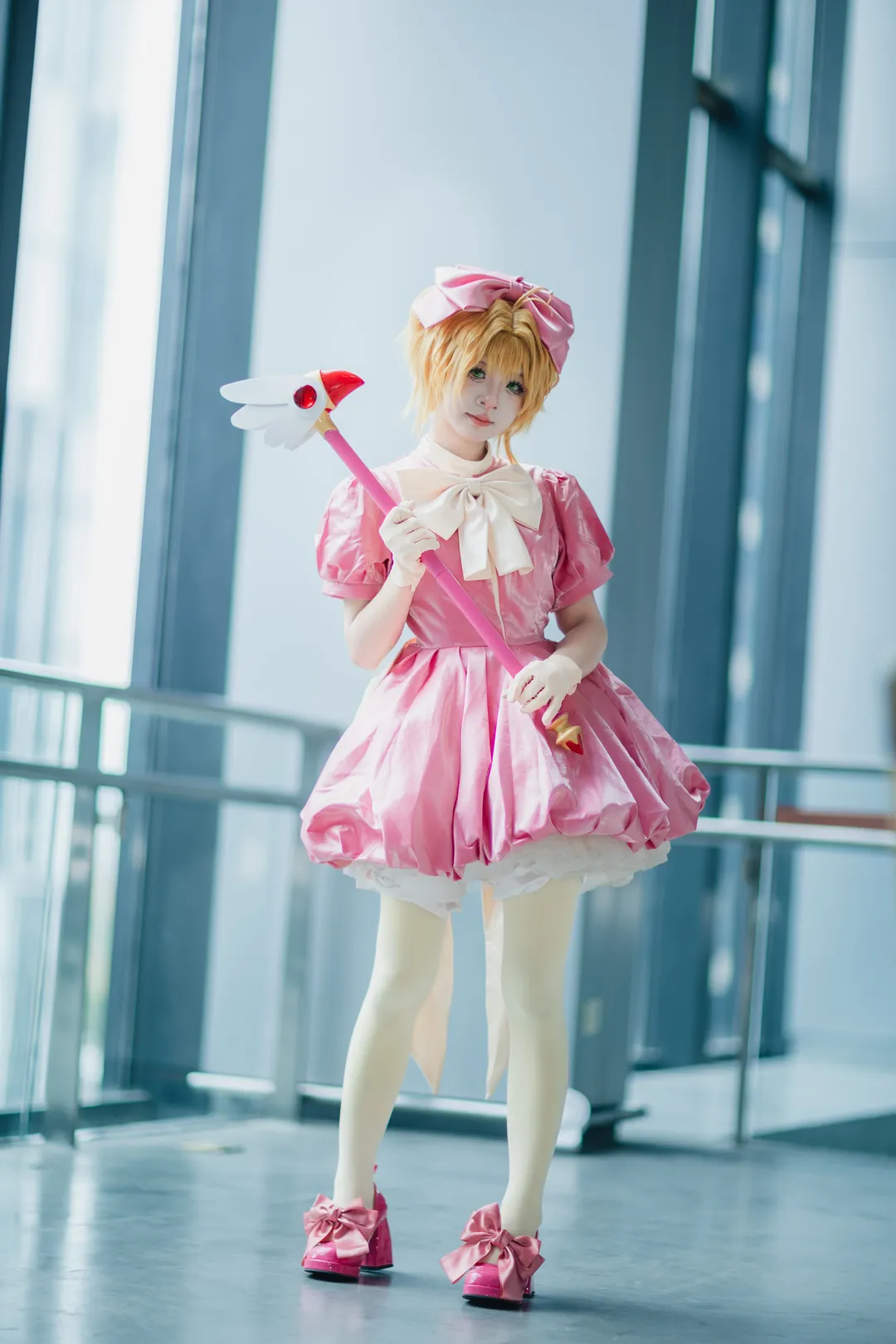 【小樱cos】魔卡少女樱战斗服萤火虫漫展场照 - 第 4 张