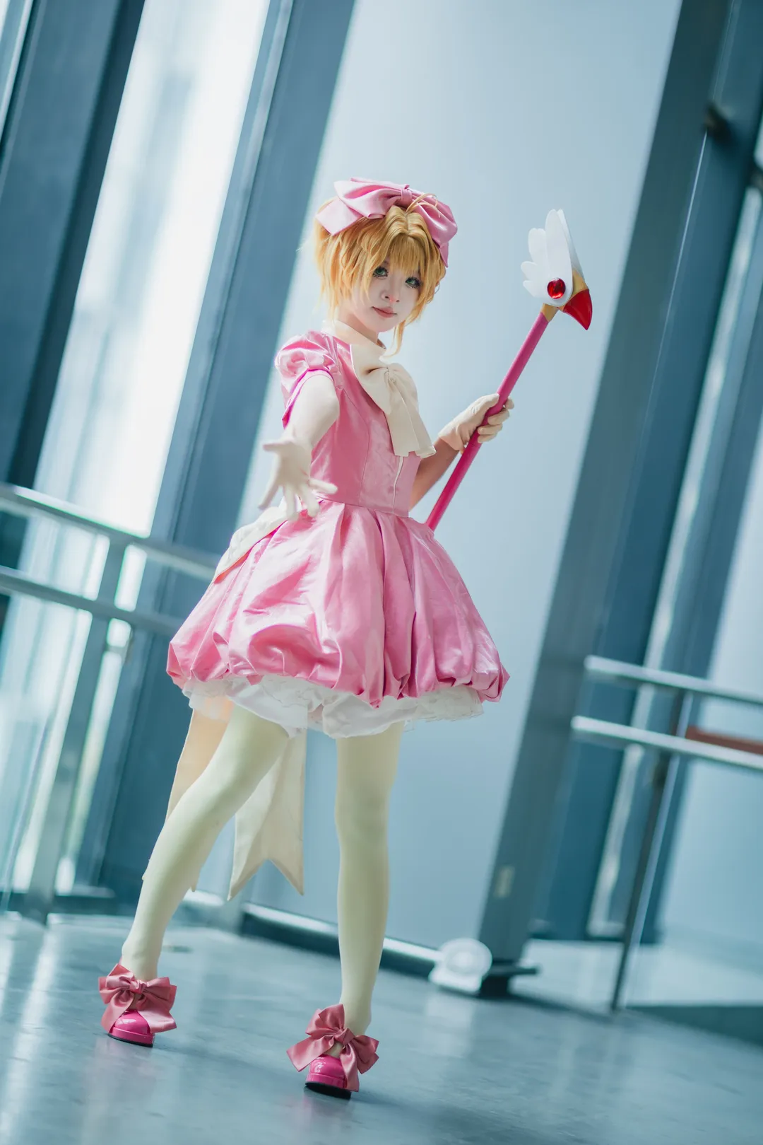 【小樱cos】魔卡少女樱战斗服萤火虫漫展场照 - 第 5 张