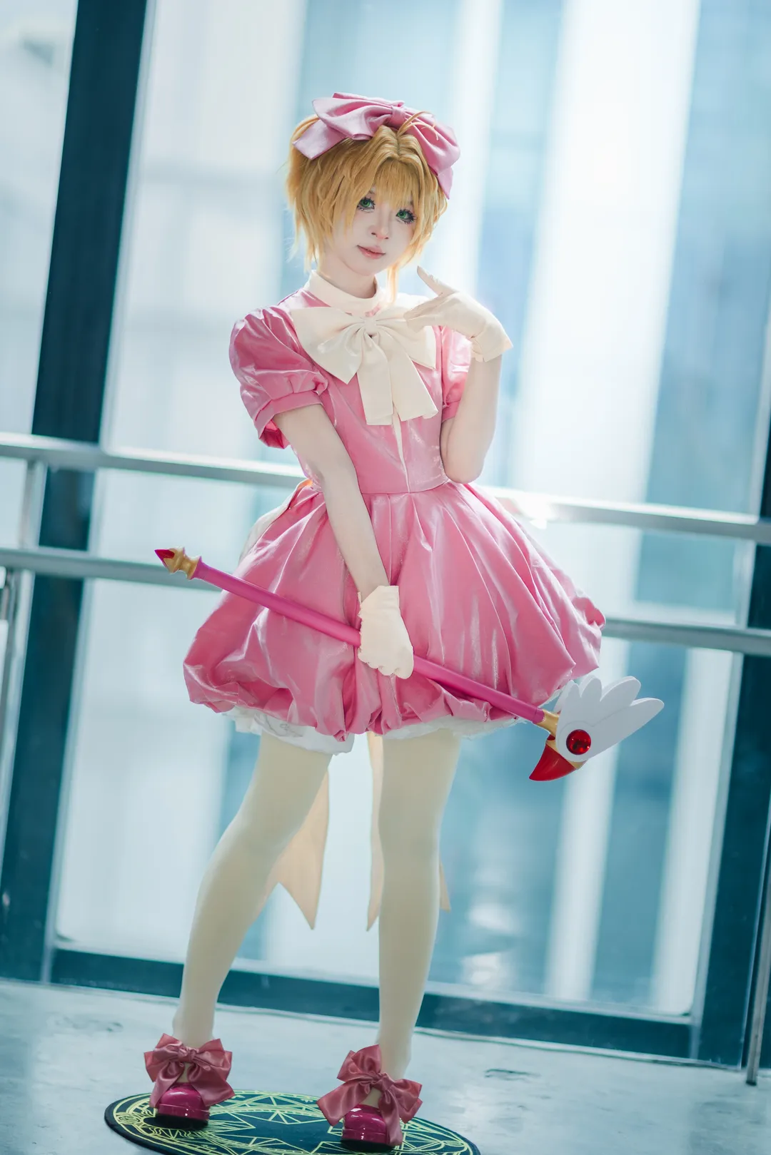 【小樱cos】魔卡少女樱战斗服萤火虫漫展场照 - 第 6 张
