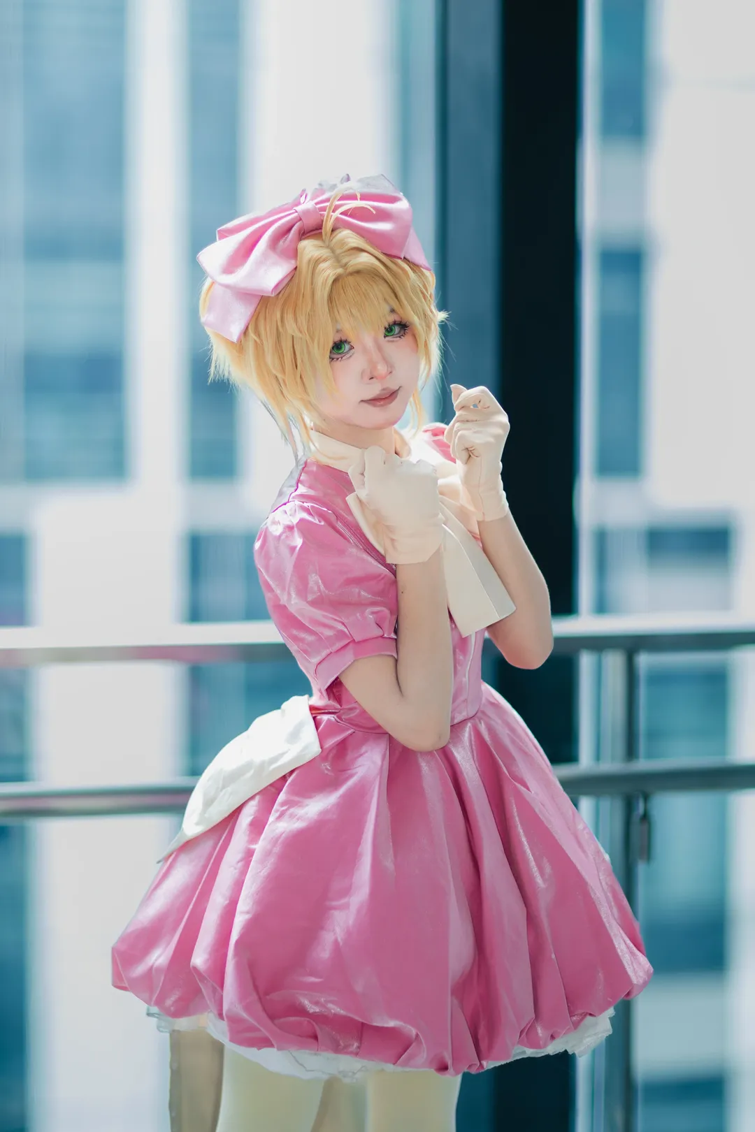 【小樱cos】魔卡少女樱战斗服萤火虫漫展场照 - 第 9 张