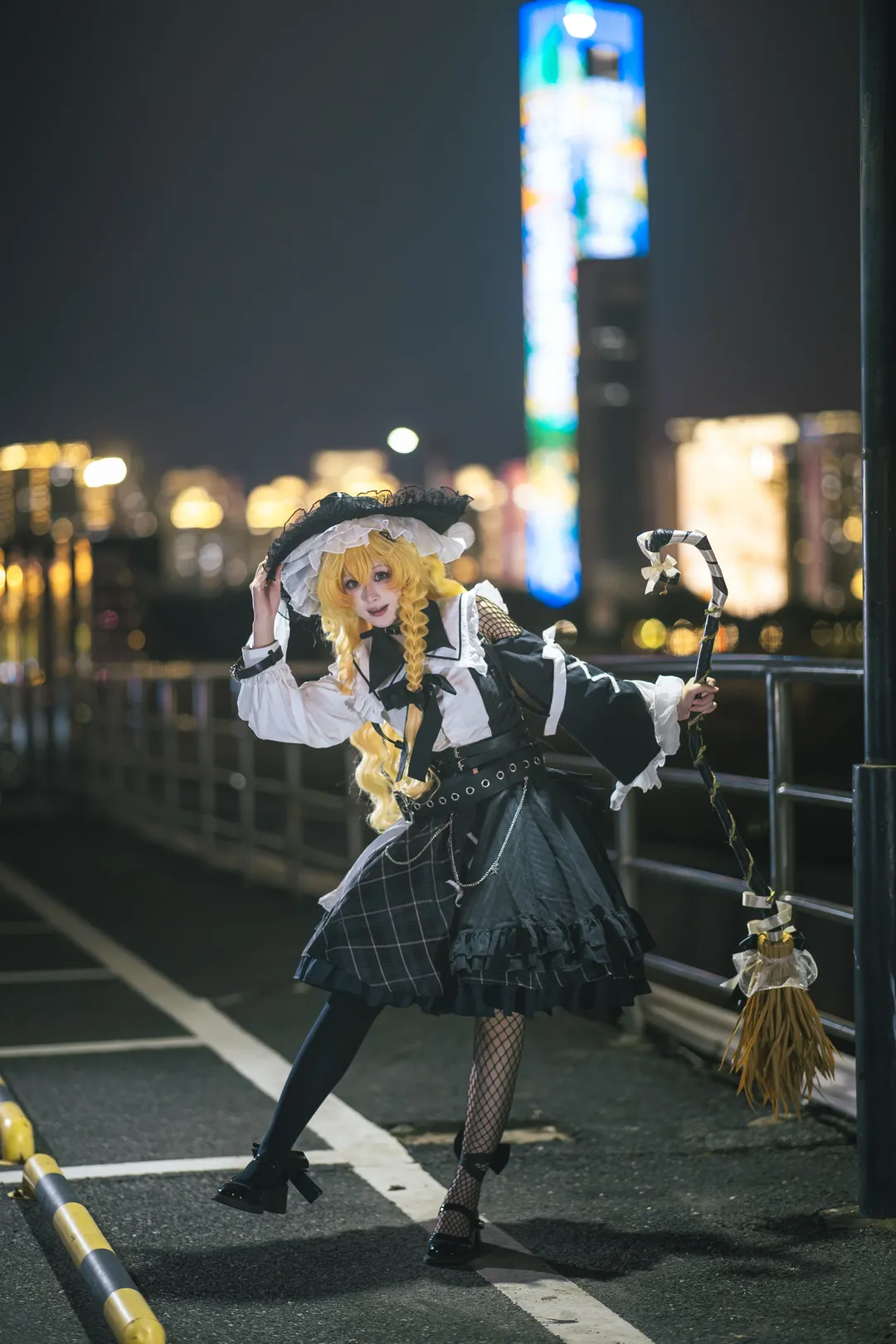 【魔理沙cos】东方project夜色下的魔法使 - 第 12 张