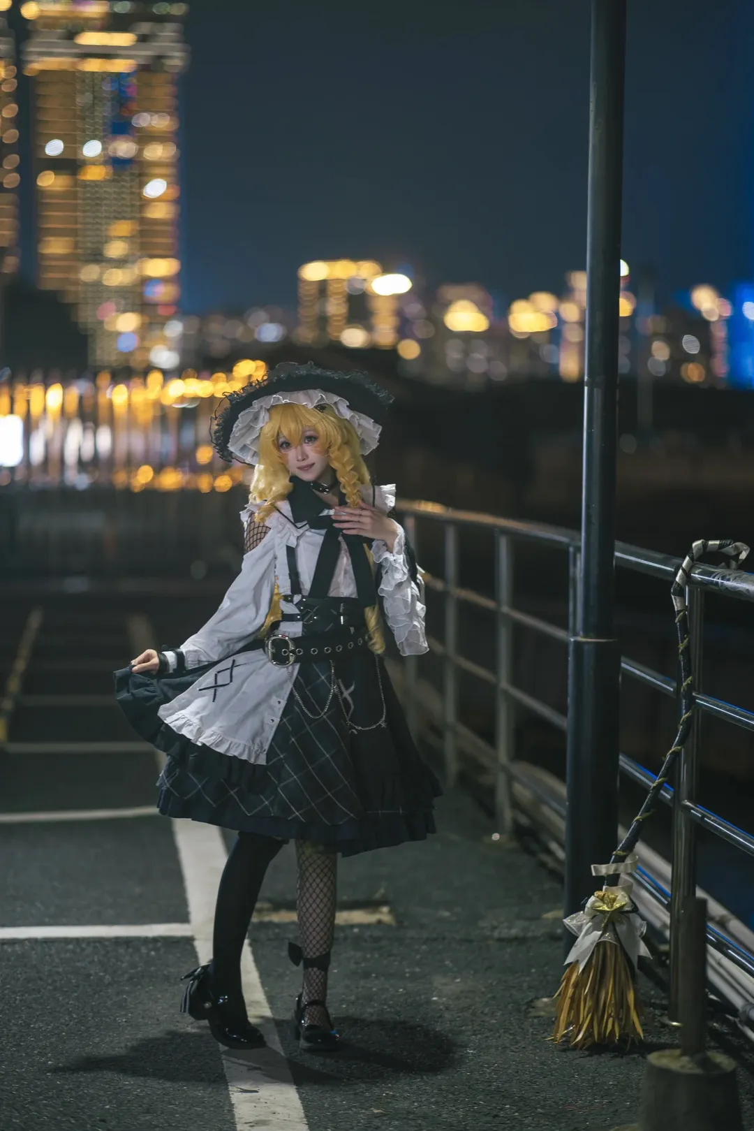 【魔理沙cos】东方project夜色下的魔法使 - 第 5 张