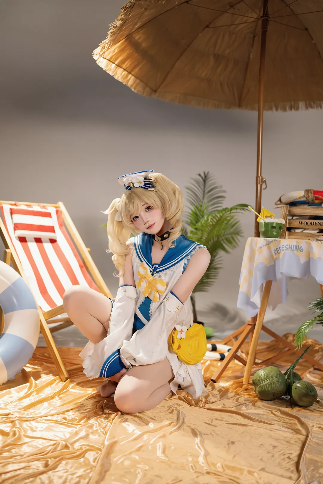 【芭芭拉cos】原神蒙德偶像的双场景生日写真 - 第 12 张