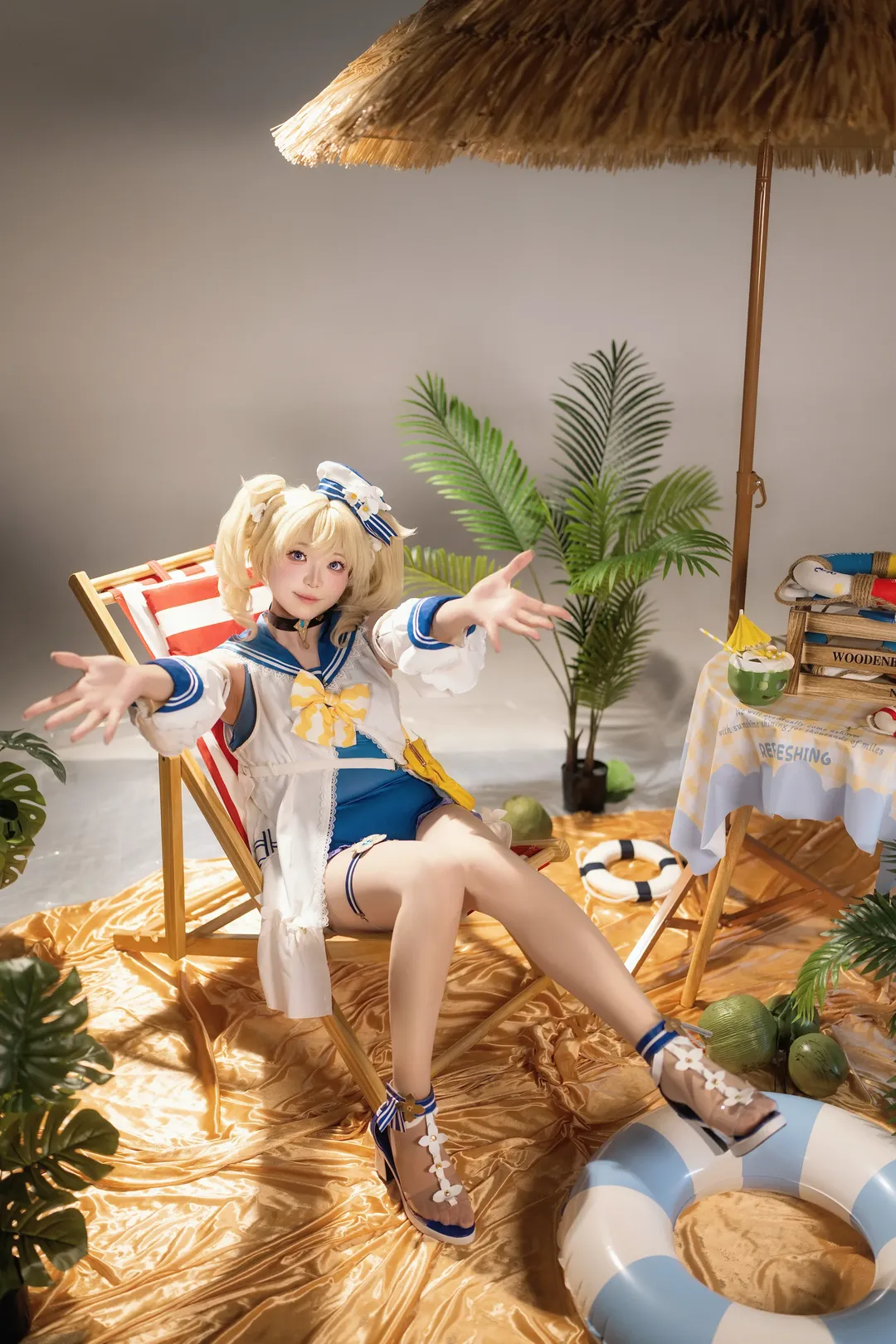 【芭芭拉cos】原神蒙德偶像的双场景生日写真 - 第 14 张