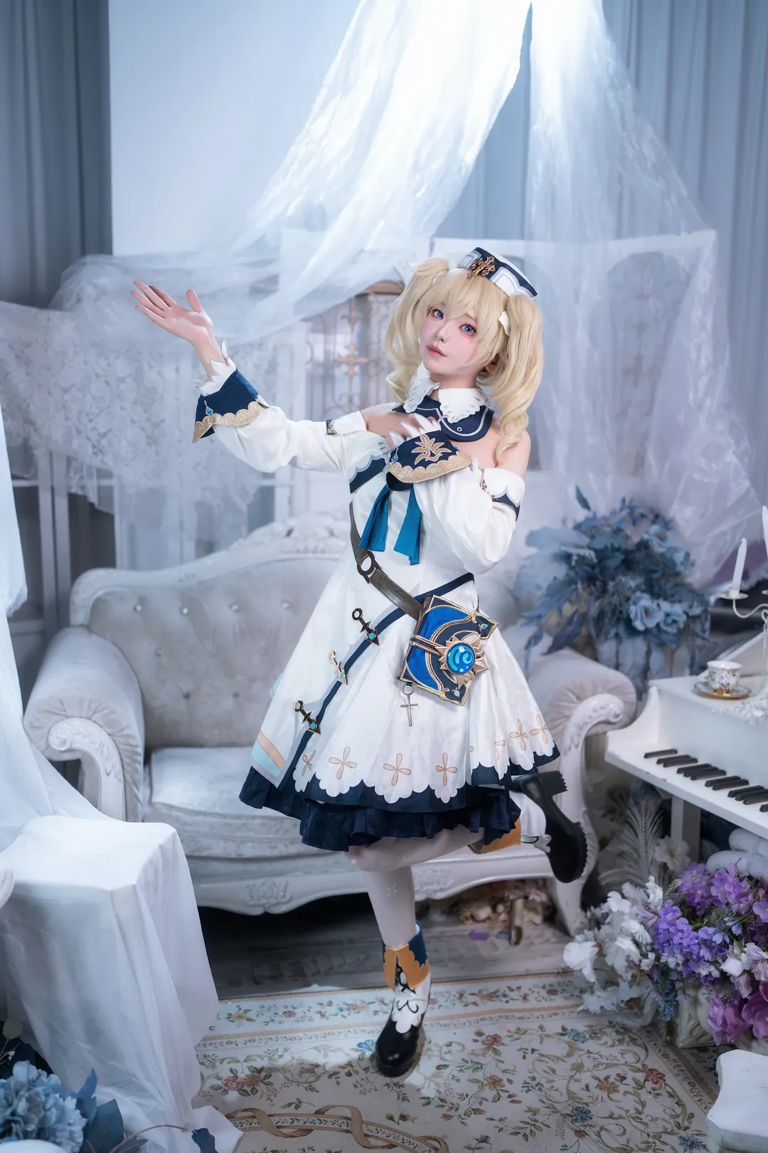 【芭芭拉cos】原神蒙德偶像的双场景生日写真 - 第 7 张
