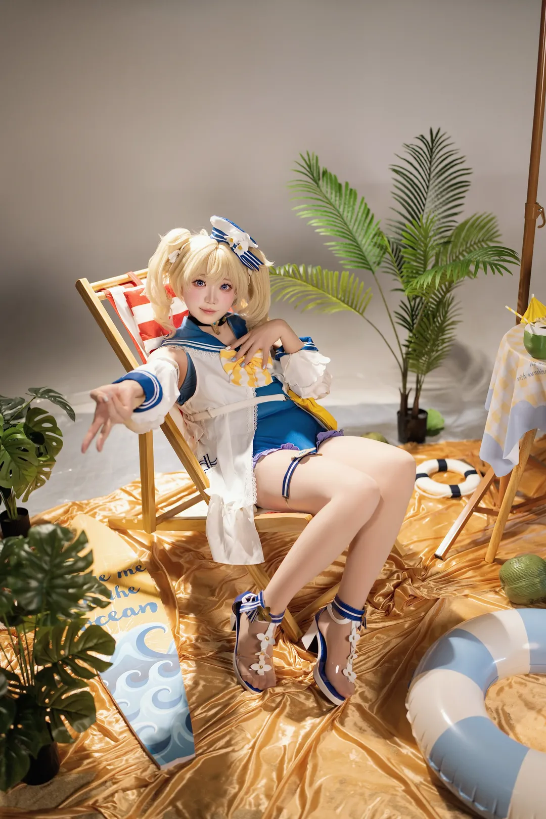 【芭芭拉cos】原神蒙德偶像的双场景生日写真 - 第 9 张