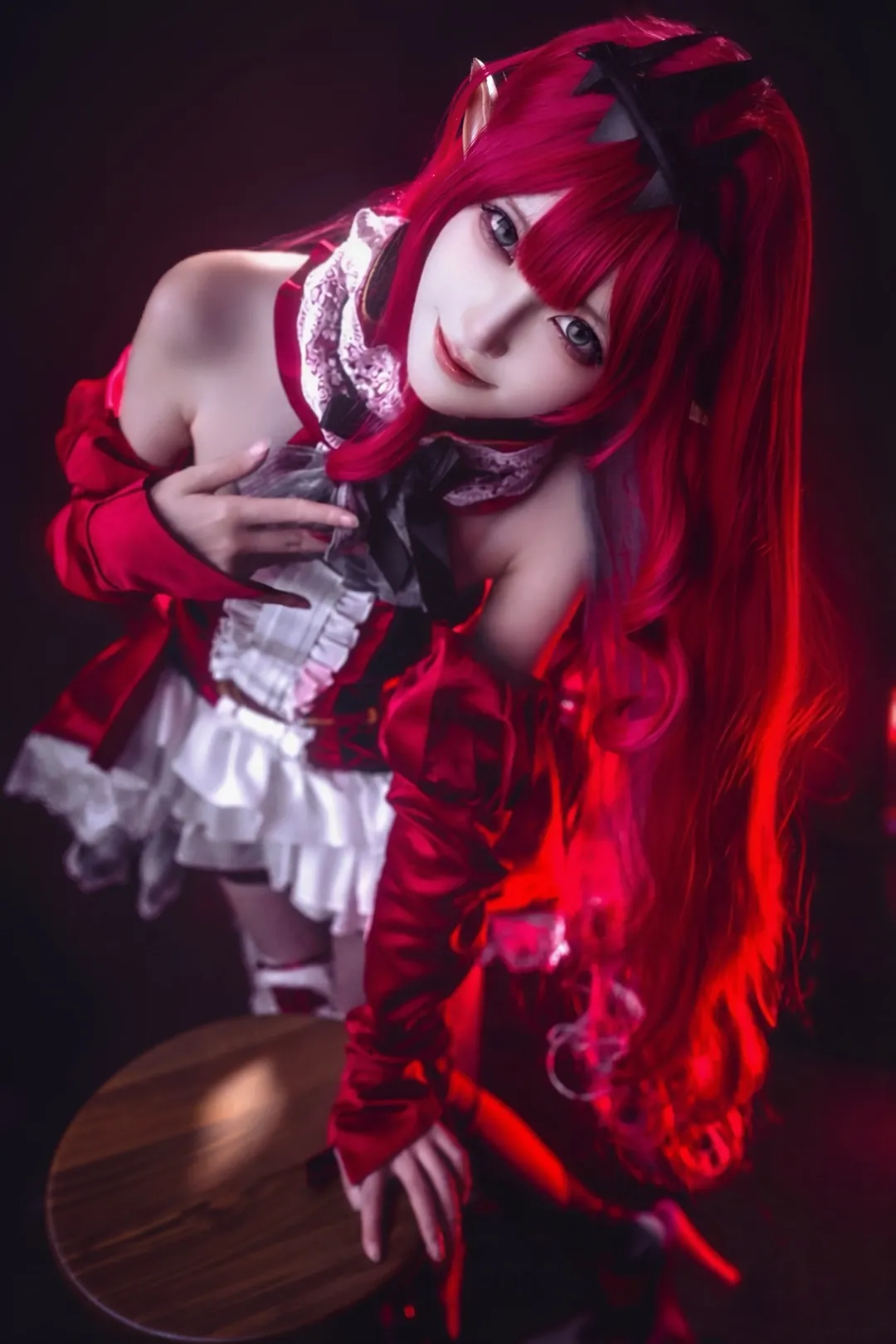 【妖精騎士崔斯坦cos】命運冠位指定 妖崔的暗黑紅調氛圍感大片 - 第 1 張
