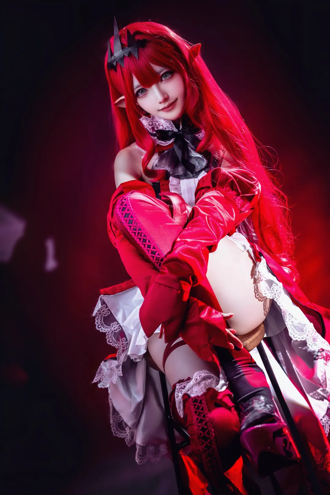 【妖精騎士崔斯坦cos】命運冠位指定 妖崔的暗黑紅調氛圍感大片 - 第 2 張