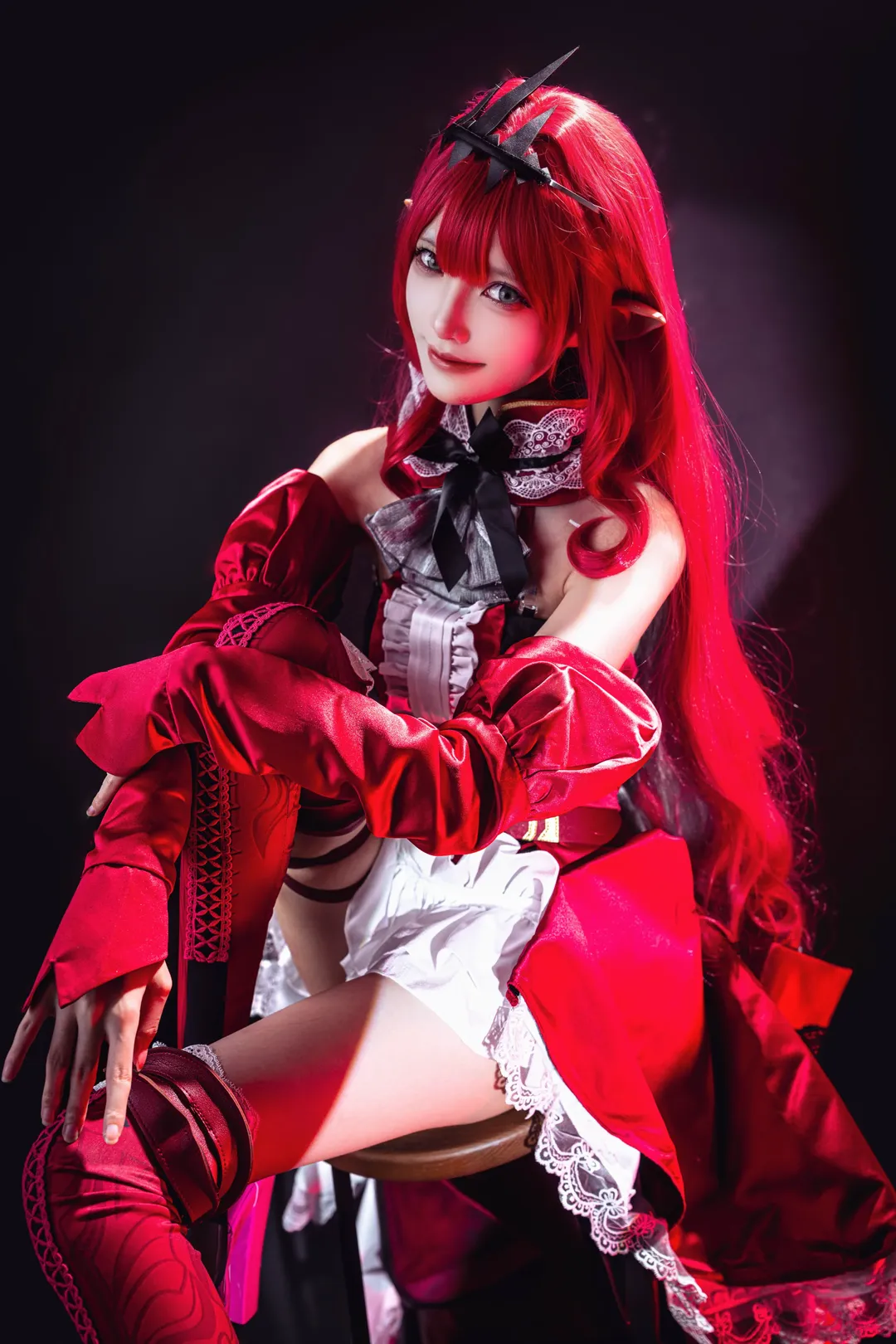 【妖精騎士崔斯坦cos】命運冠位指定 妖崔的暗黑紅調氛圍感大片 - 第 3 張