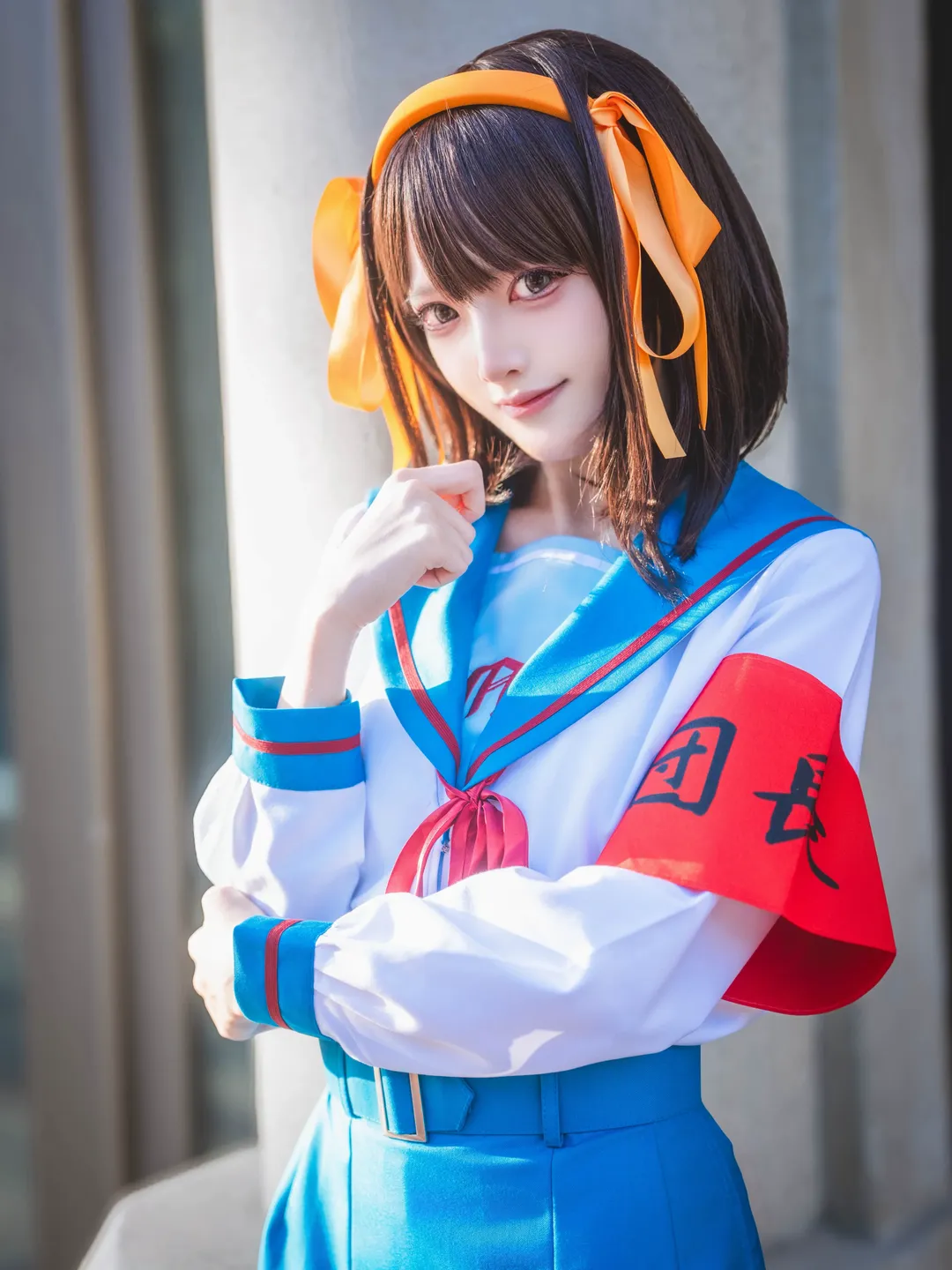 【涼宮春日cos】北高制服與紅袖章開啟八月定番 - 第 2 張