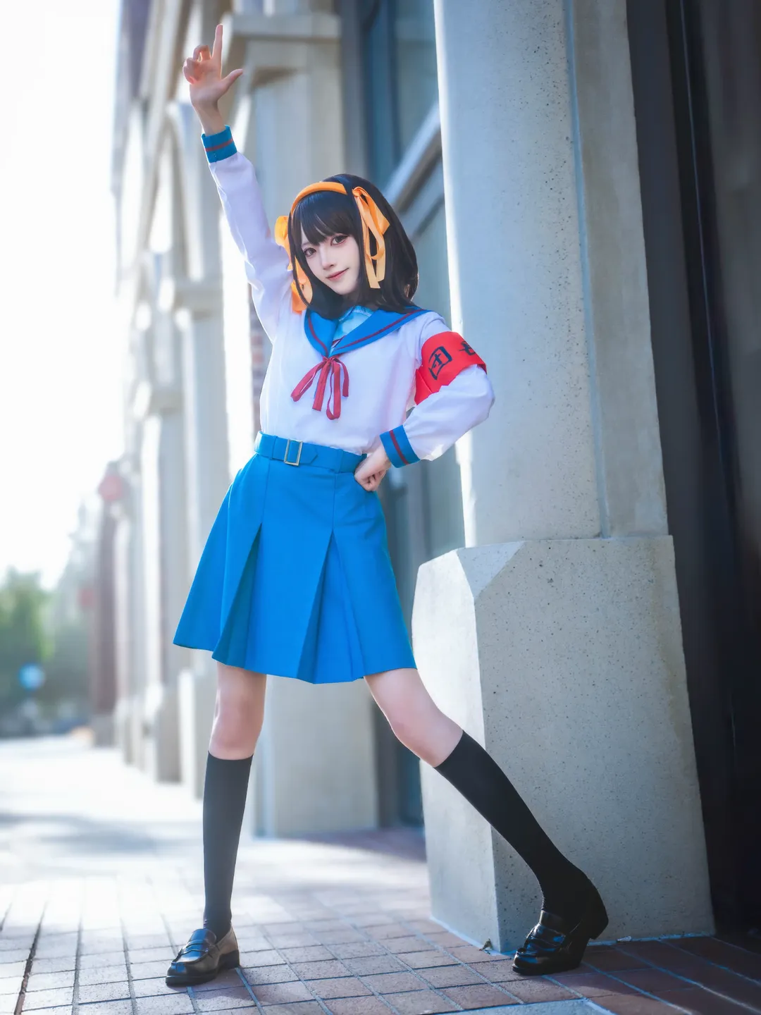 【涼宮春日cos】北高制服與紅袖章開啟八月定番 - 第 4 張