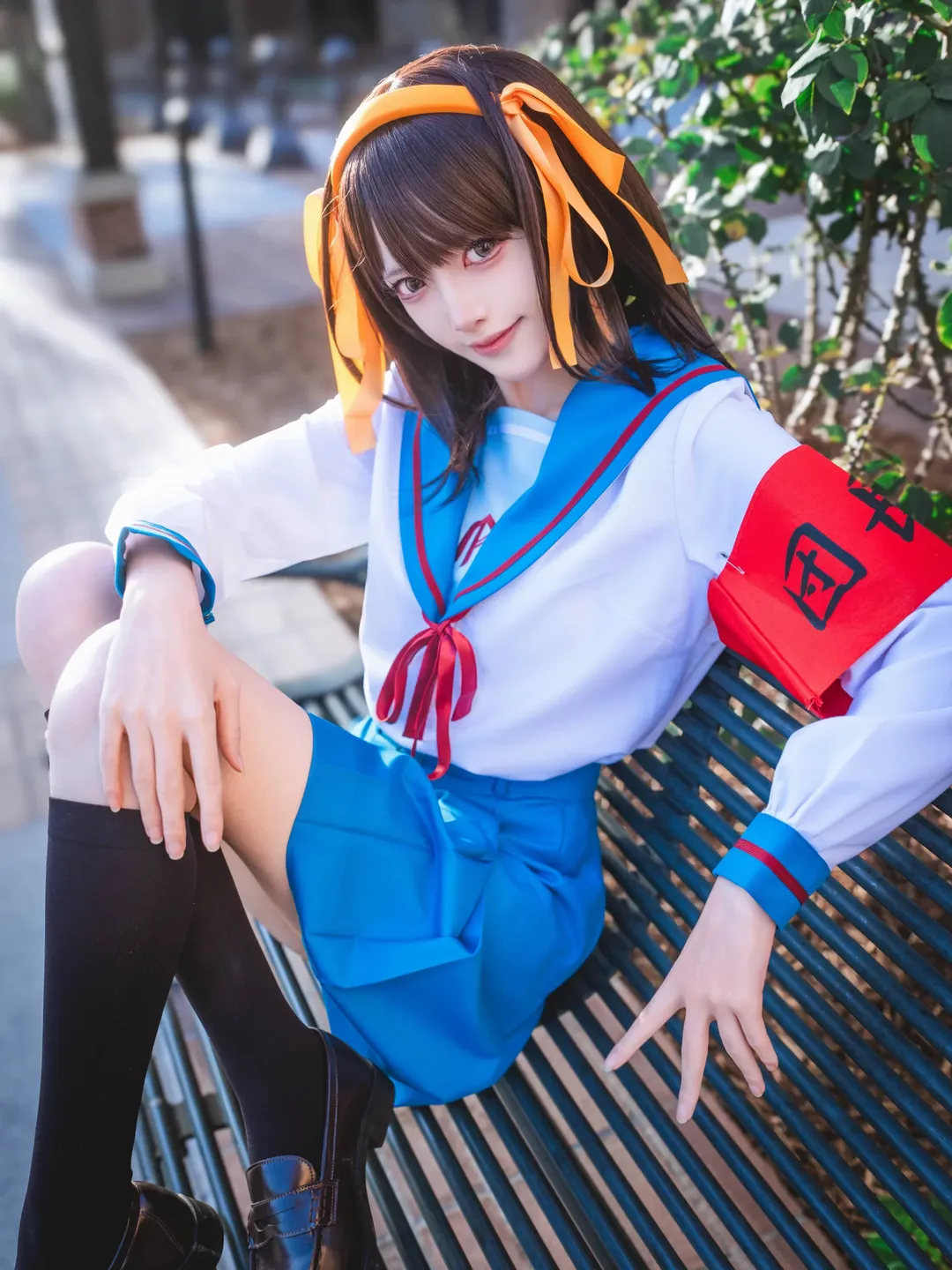 【凉宫春日cos】凉宫春日的忧郁经典水手服外拍 - 第 4 张