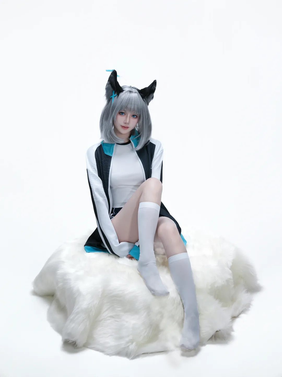 【砂狼白子cos】蔚藍檔案體操服白子拍攝記錄 - 第 1 張