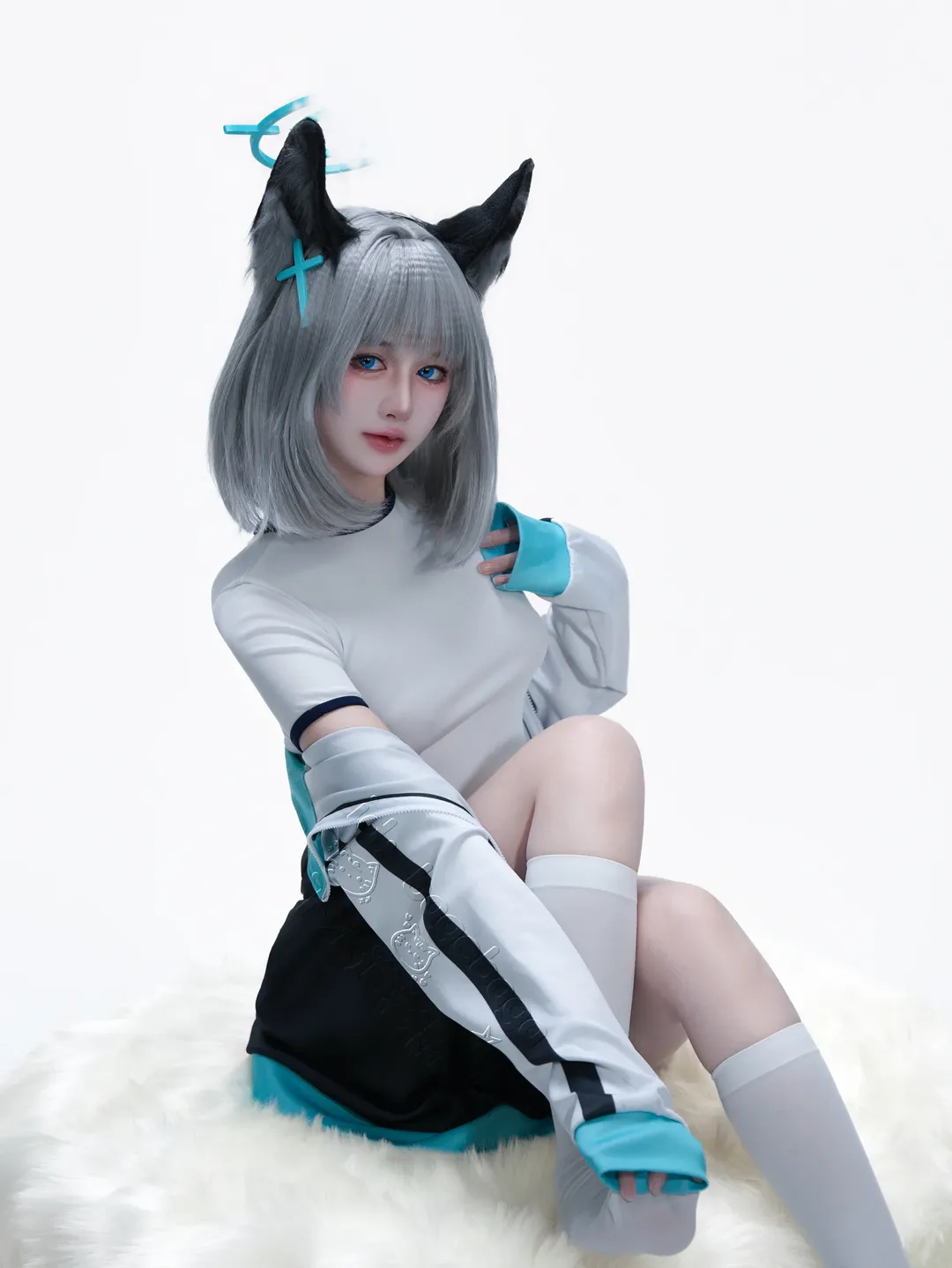 【砂狼白子cos】蔚藍檔案體操服造型的棚拍記錄 - 第 1 張