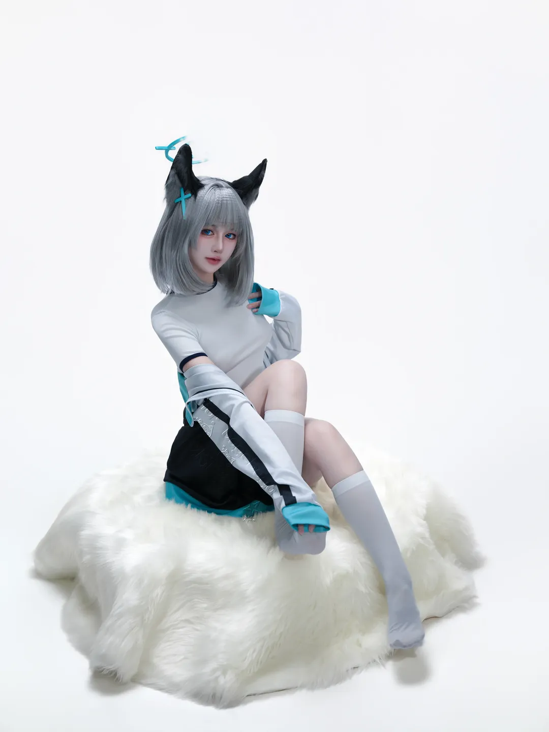 【砂狼白子cos】蔚藍檔案體操服造型的棚拍記錄 - 第 2 張