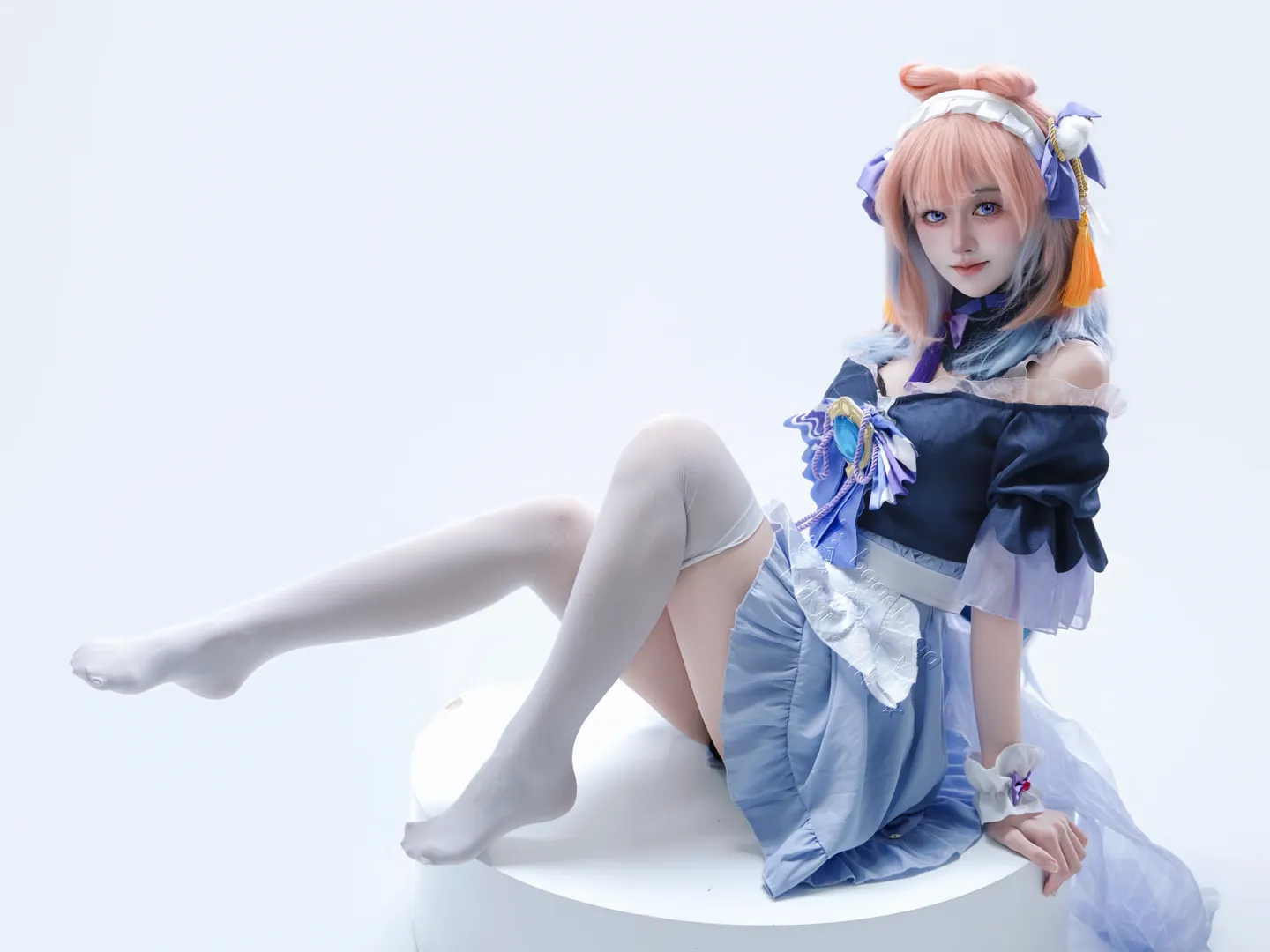 【珊瑚宫心海cos】心海才不是女仆，是优雅的现人神巫女 - 第 2 张