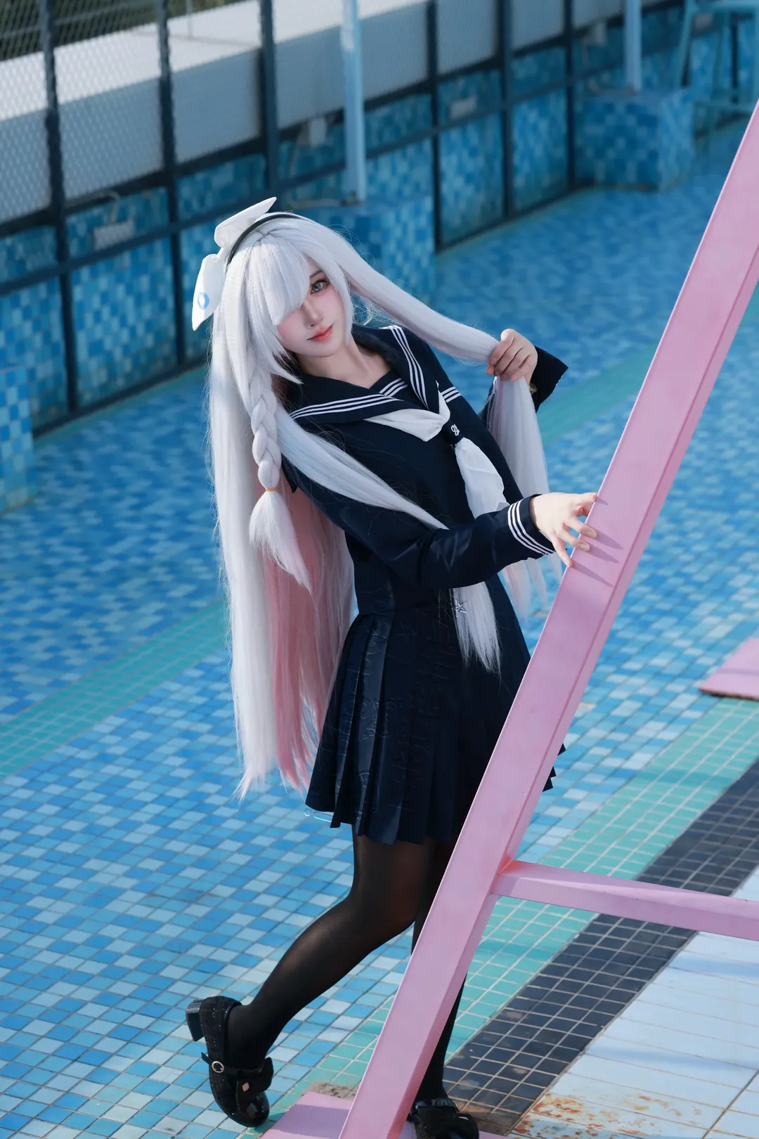 【普拉娜cos】蔚蓝档案的泳池边水手服造型 - 第 2 张