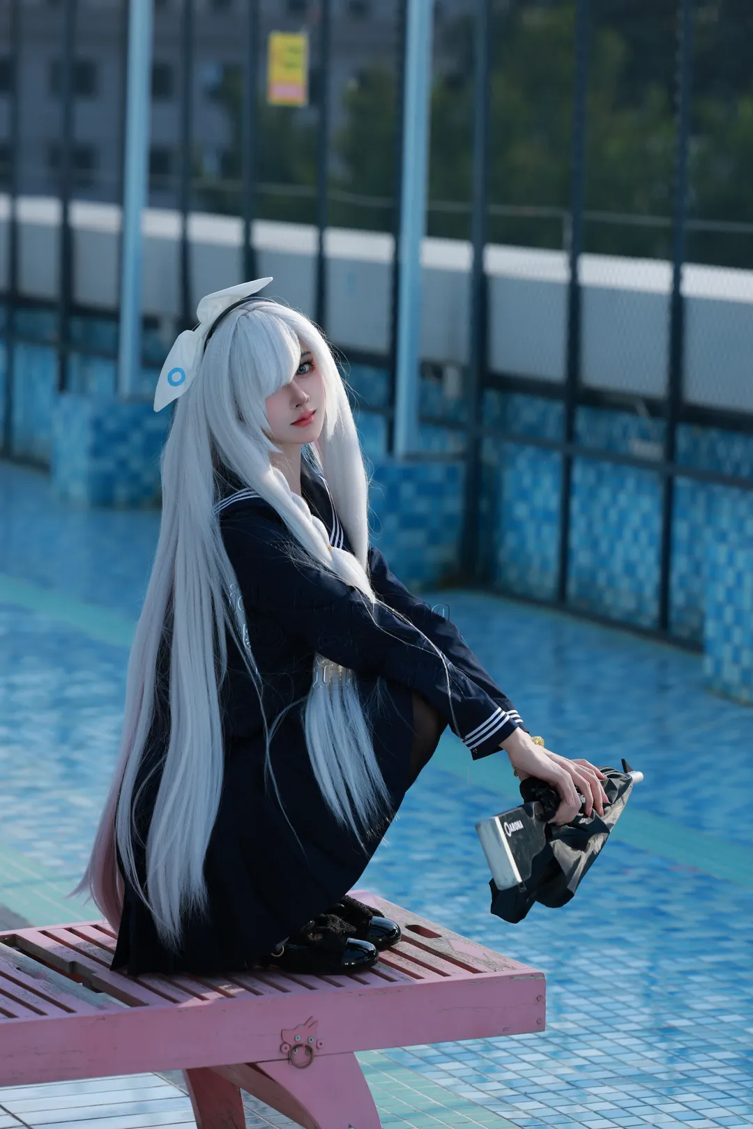 【普拉娜cos】碧蓝档案天台的蓝白交错时光 - 第 3 张