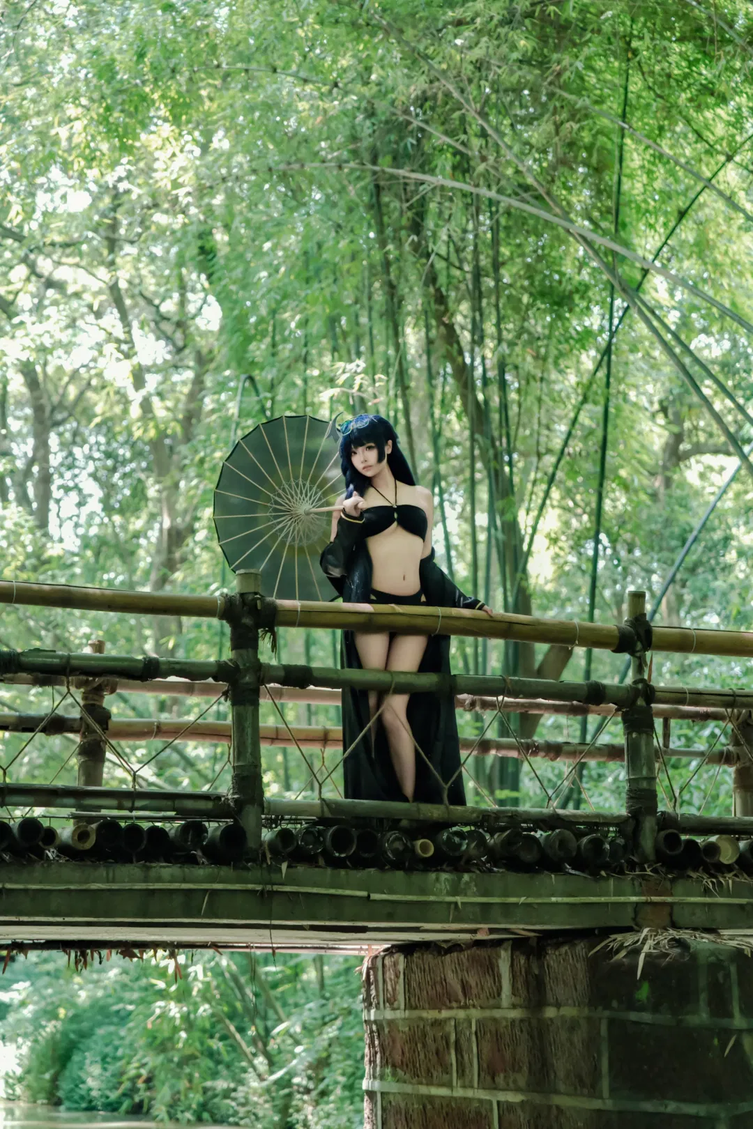 【龍華妃咲cos】蔚藍檔案水著竹林外景拍攝記錄 - 第 3 張