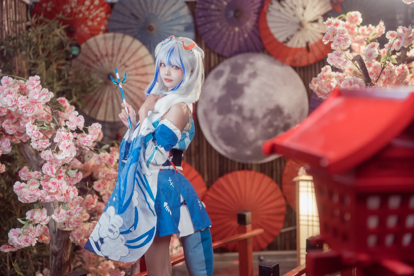 【Gura cos】化身可爱小鲨鱼的和风装扮 - 第 2 张