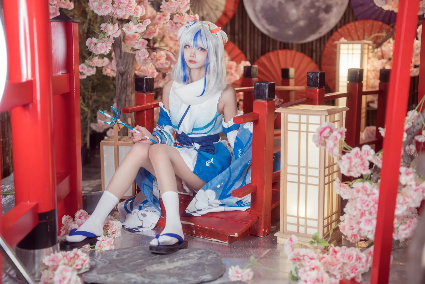 【Gura cos】化身可爱小鲨鱼的和风装扮 - 第 3 张