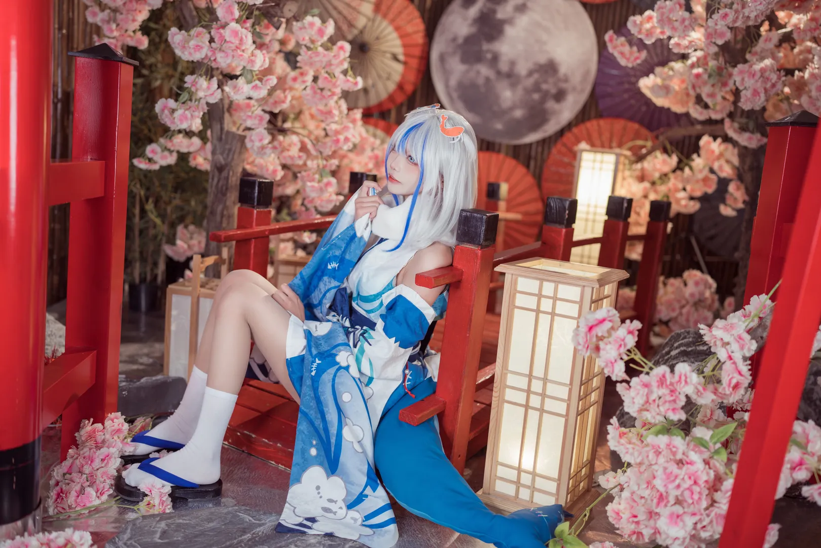 【Gura cos】化身可爱小鲨鱼的和风装扮 - 第 7 张