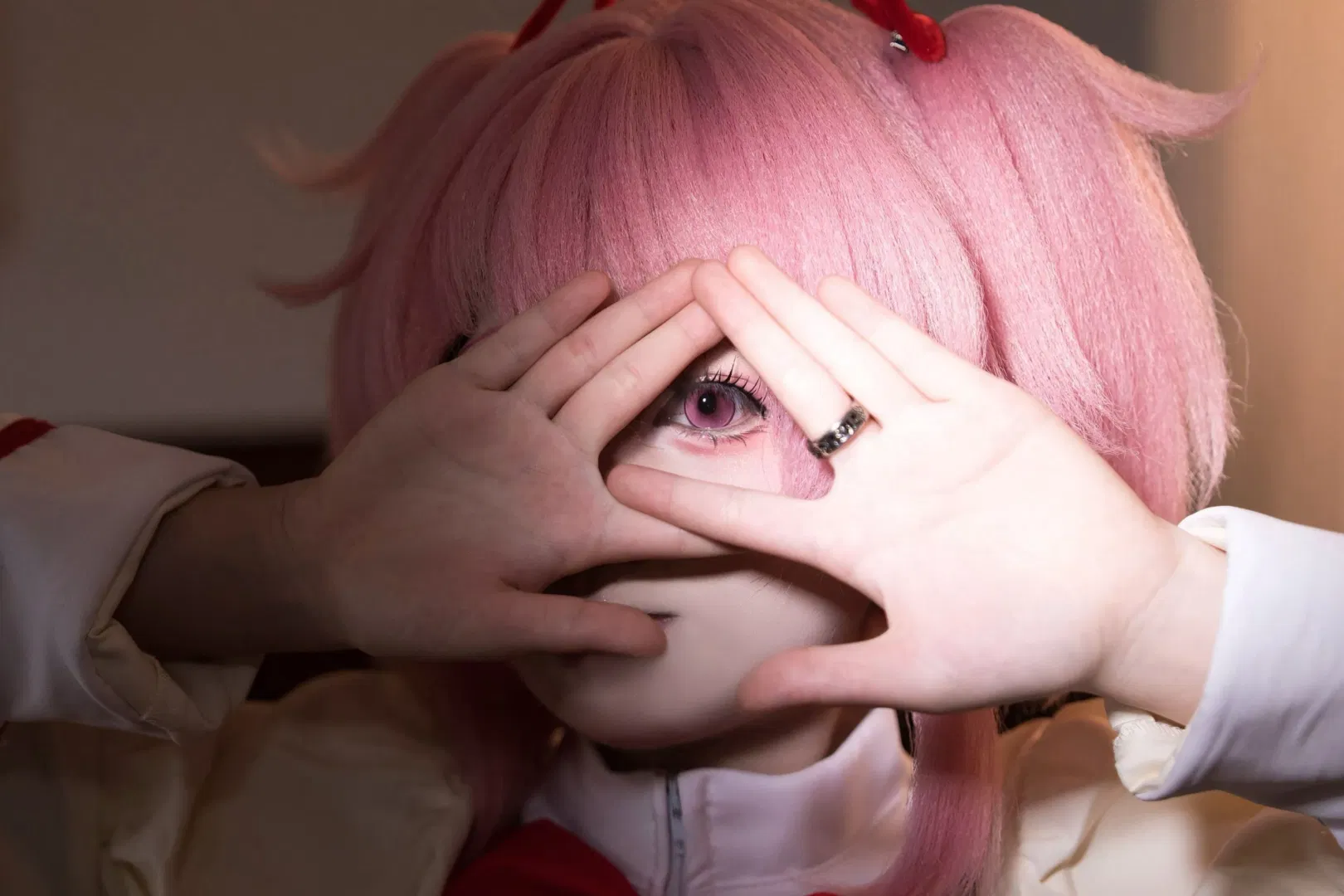 【鹿目圆cos】魔法少女小圆正片，所有的因果都由我来承担 - 第 1 张