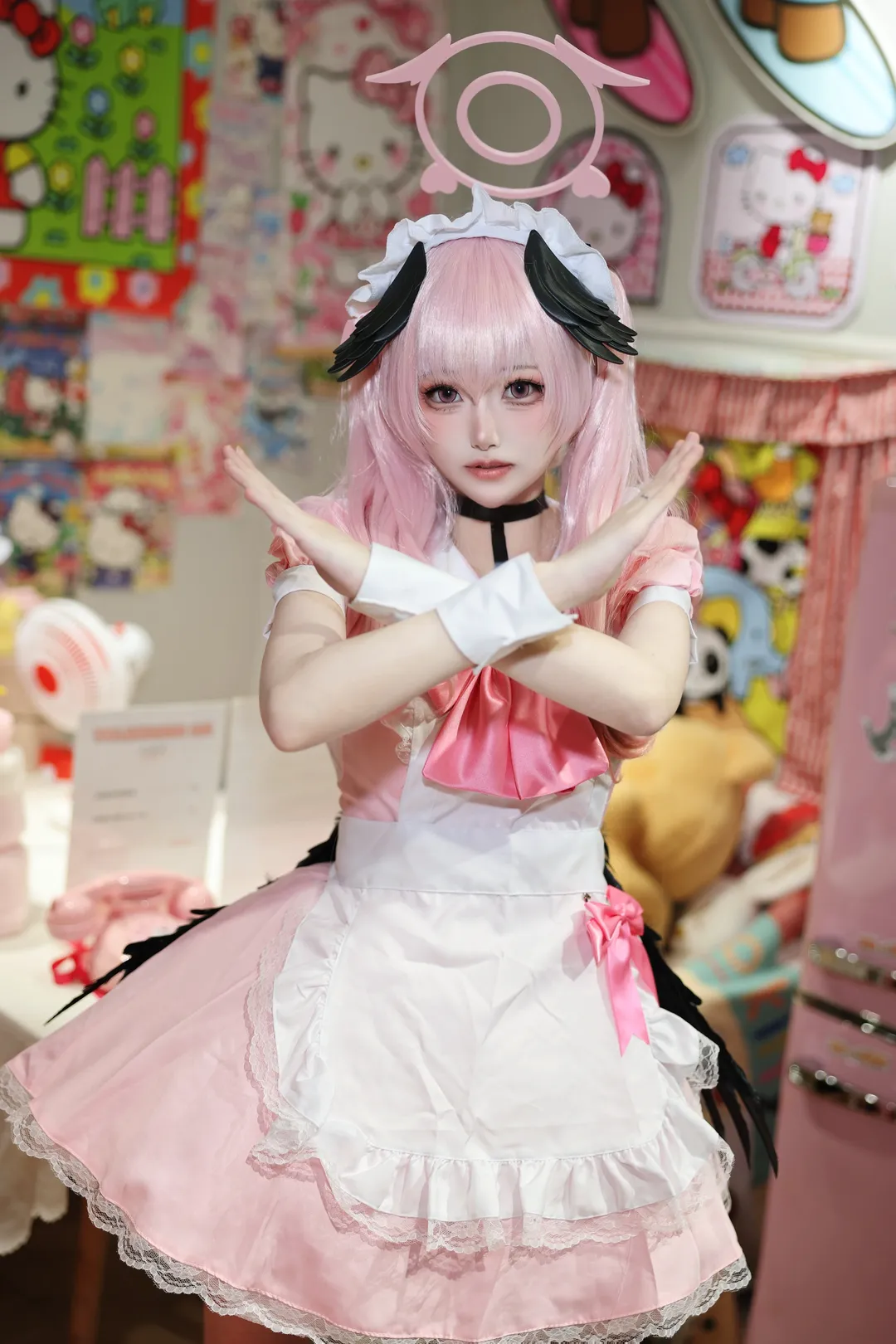 【下江小春cos】蔚藍檔案女僕小春，今天也很不高興為你服務 - 第 1 張