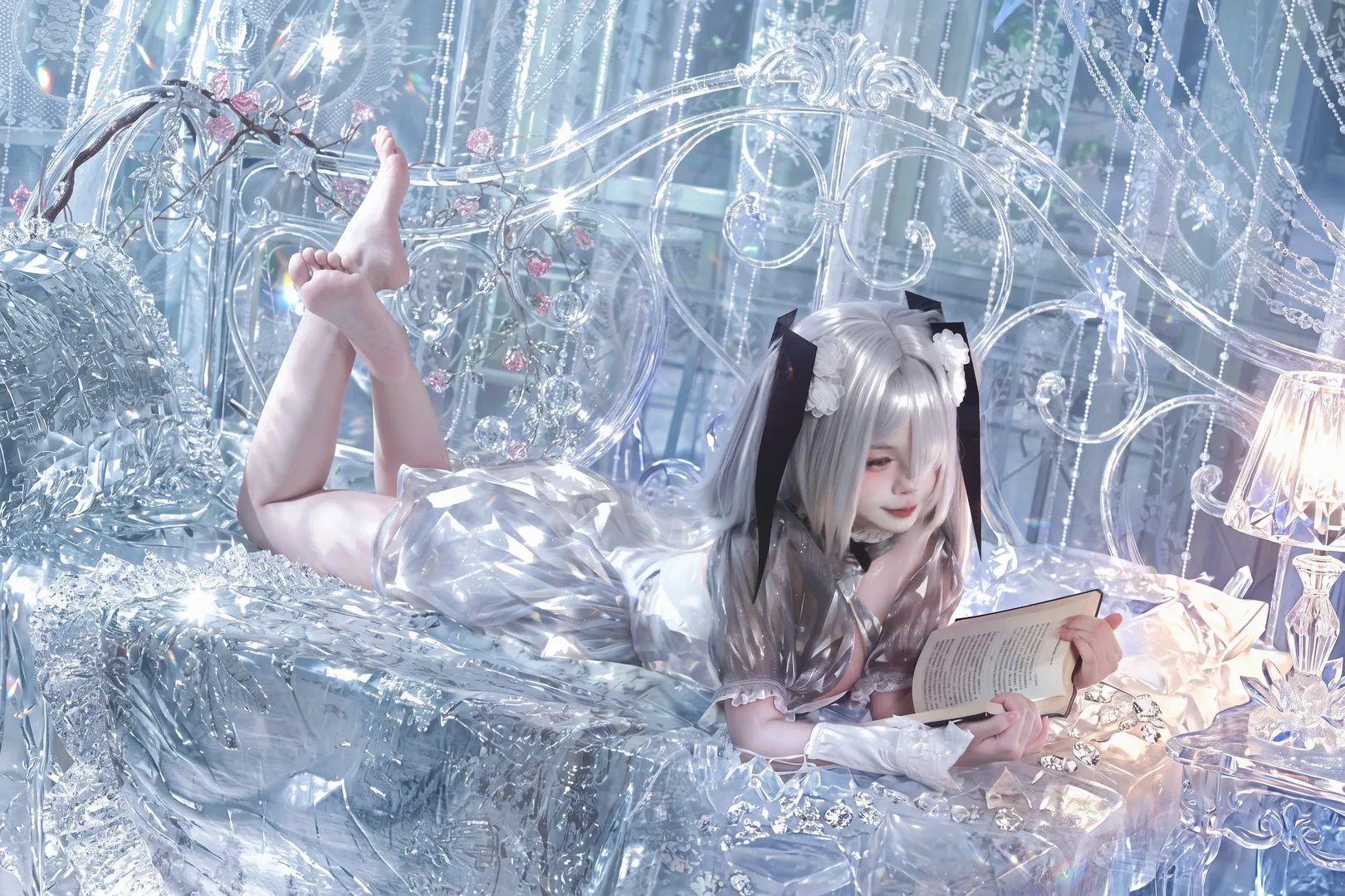 【灰姑娘cos】胜利女神妮姬，水晶宫殿里的静谧时光 - 第 2 张